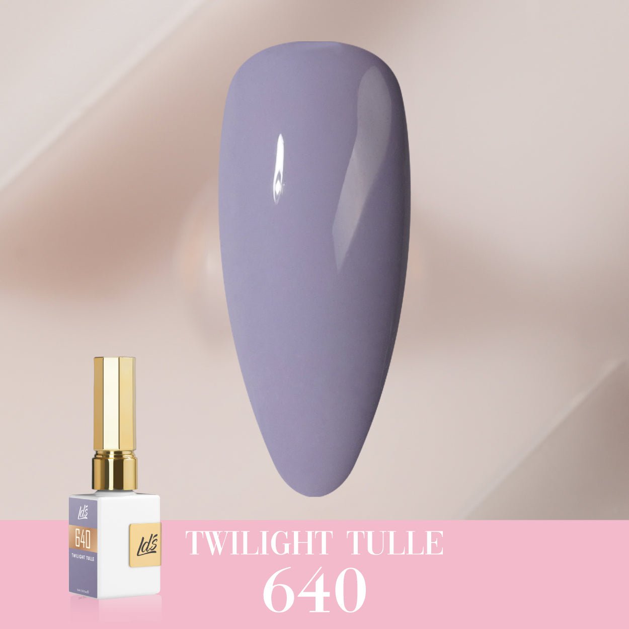 LDS Color Craze Gel Nail Polish - 640 Twilight Tulle - 0.5oz - DTK Nail Supply