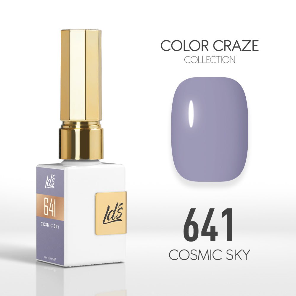 LDS Color Craze Gel Nail Polish - 641 Cosmic Sky - 0.5oz - DTK Nail Supply