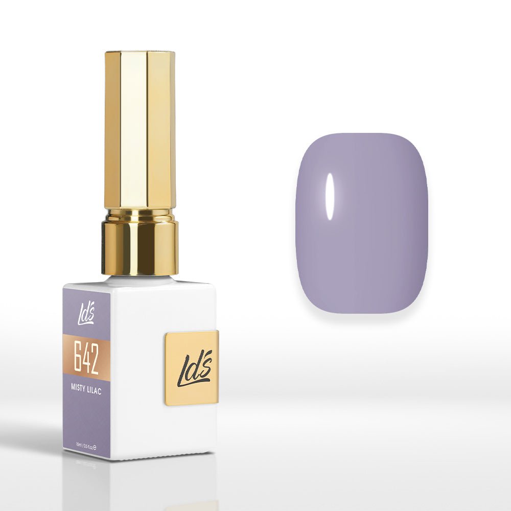 LDS Color Craze Gel Nail Polish - 642 Misty Lilac - 0.5oz - DTK Nail Supply