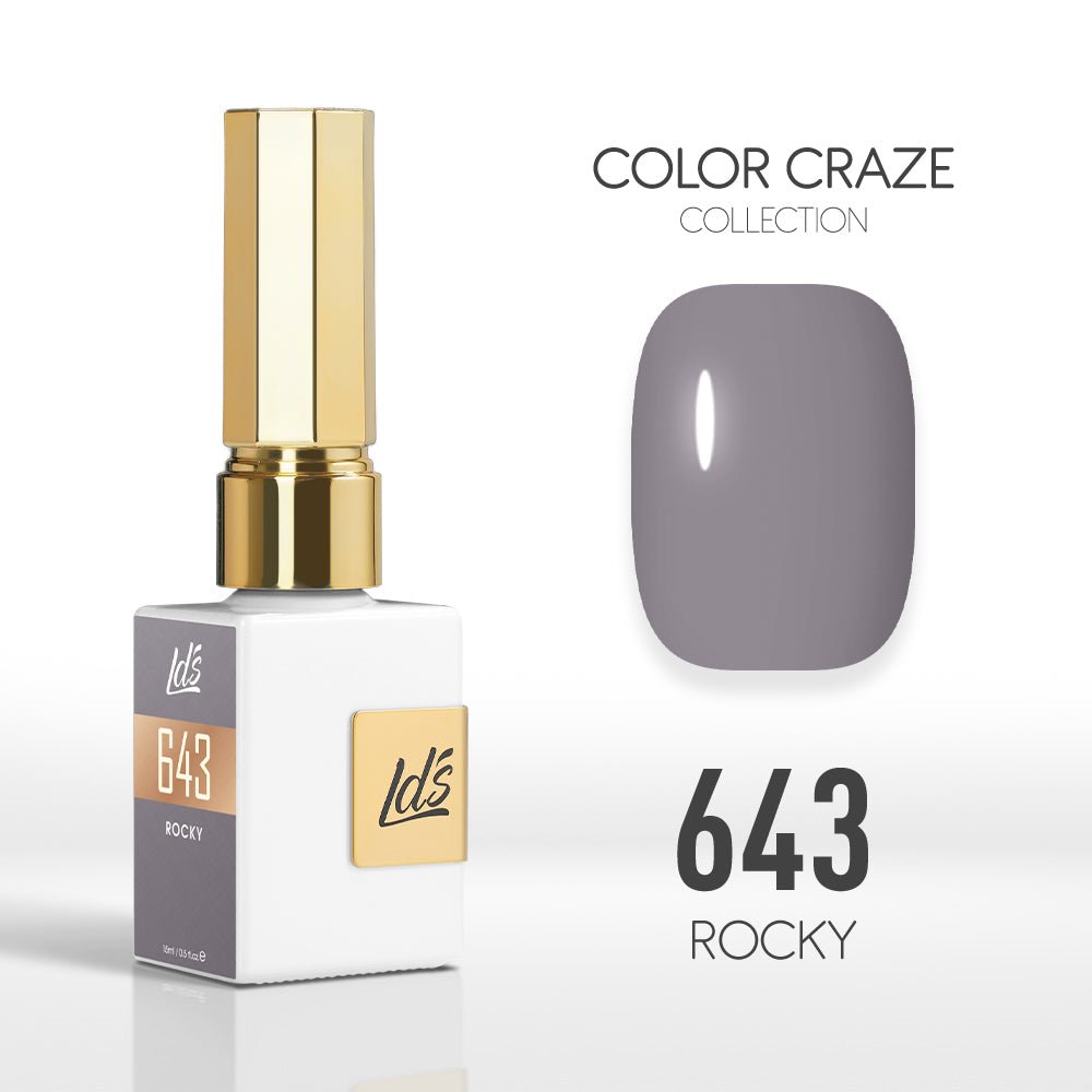 LDS Color Craze Gel Nail Polish - 643 Rocky - 0.5oz - DTK Nail Supply