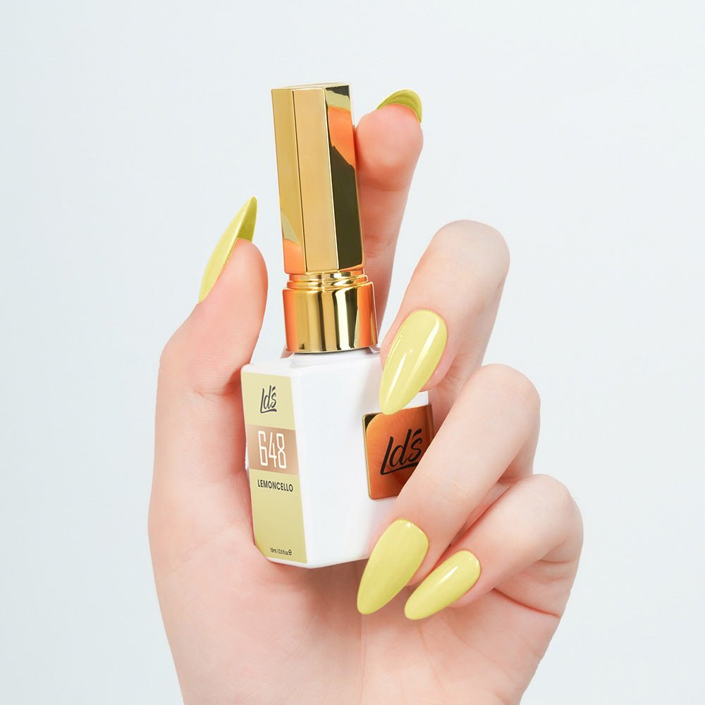 LDS Color Craze Gel Nail Polish - 648 Lemoncello - 0.5oz - DTK Nail Supply