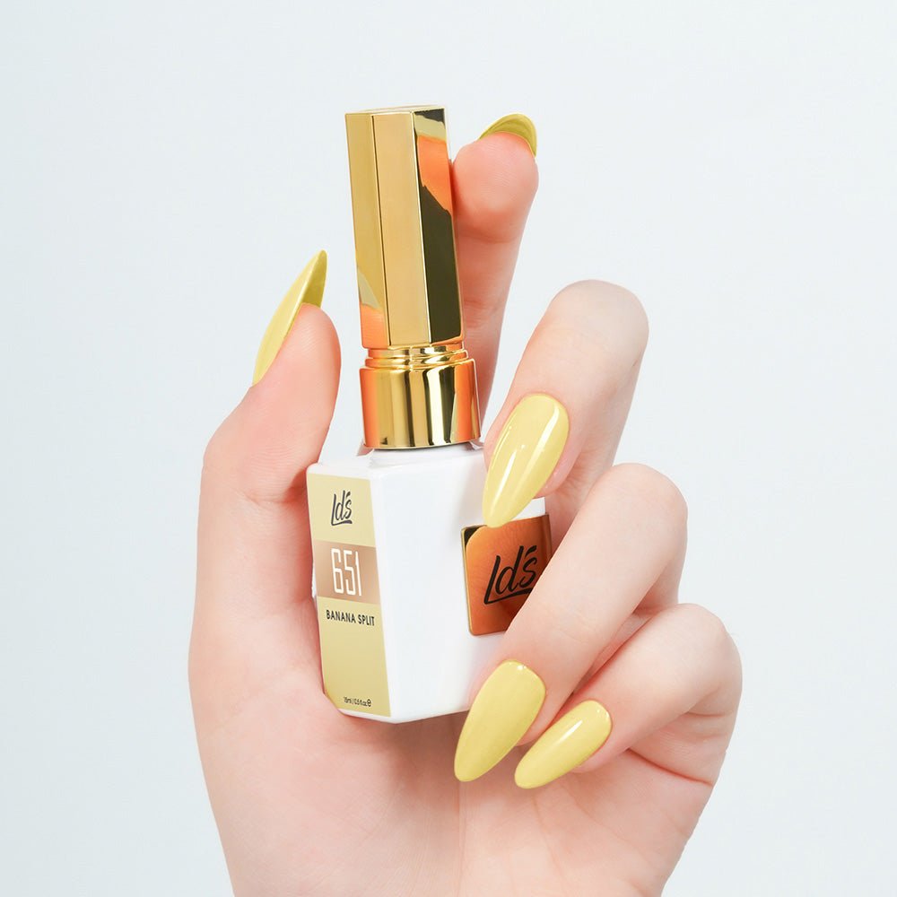 LDS Color Craze Gel Nail Polish - 651 Banana Split - 0.5oz - DTK Nail Supply