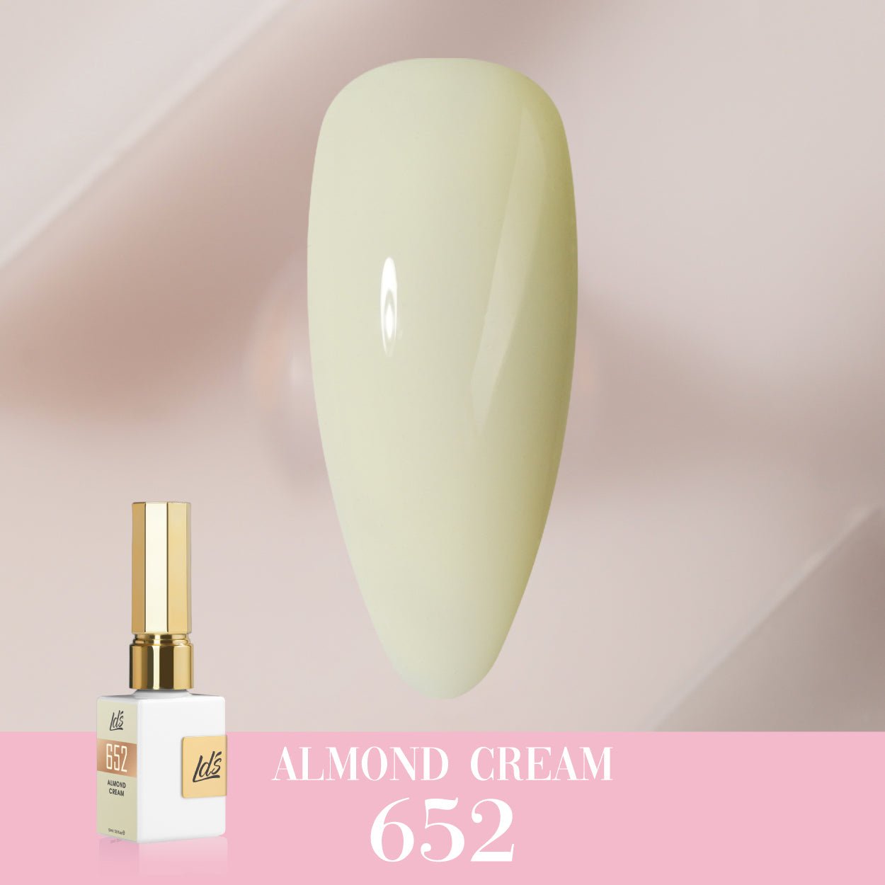 LDS Color Craze Gel Nail Polish - 652 Almond Cream - 0.5oz - DTK Nail Supply