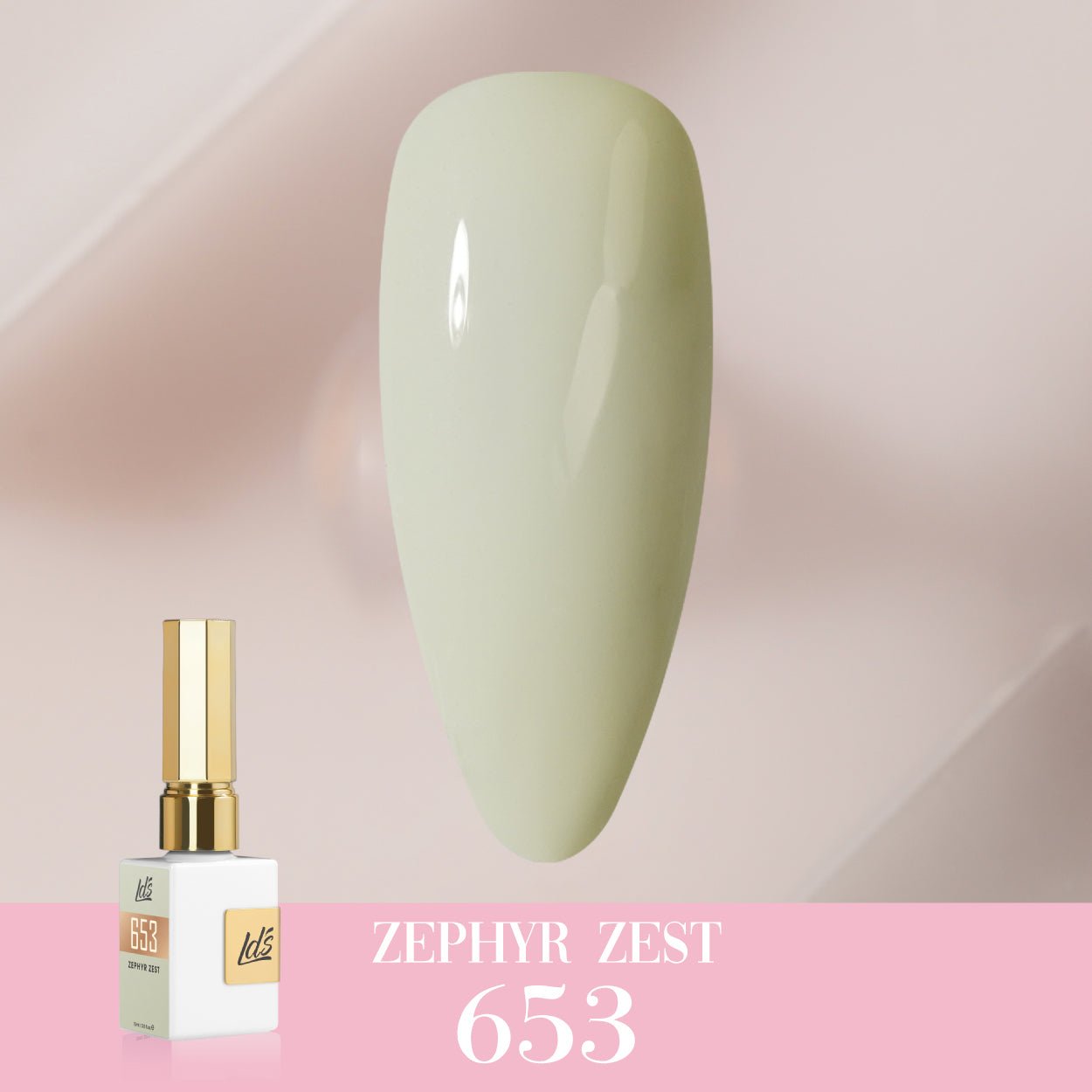LDS Color Craze Gel Nail Polish - 653 Zephyr Zest - 0.5oz - DTK Nail Supply