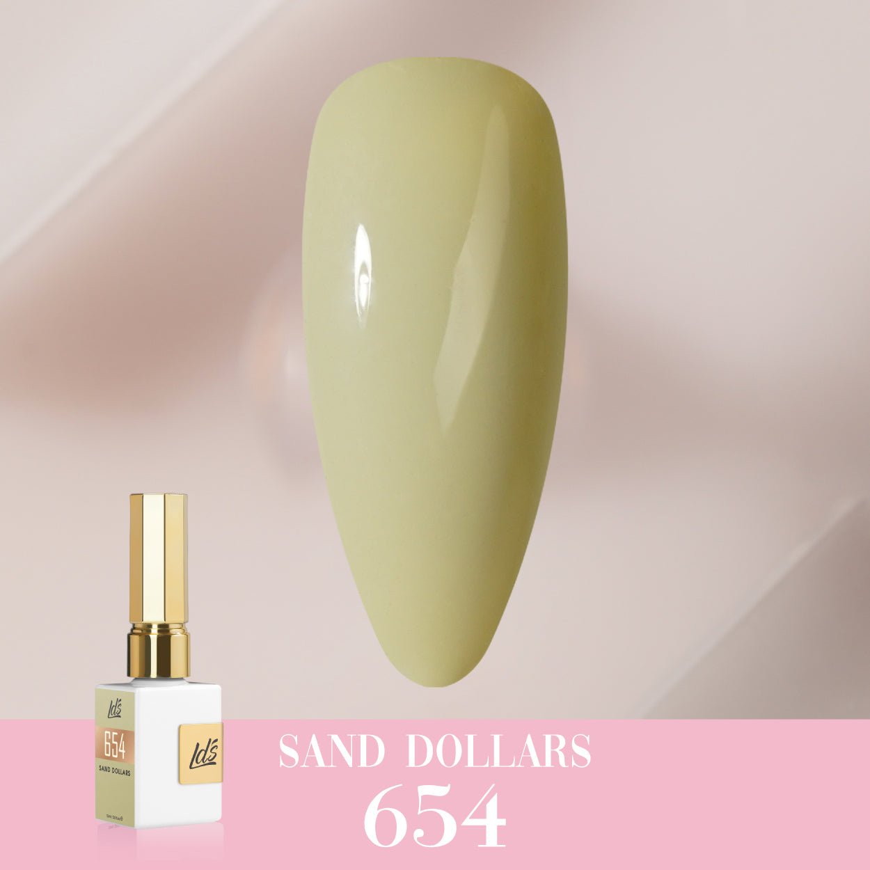 LDS Color Craze Gel Nail Polish - 654 Sand Dollars - 0.5oz - DTK Nail Supply