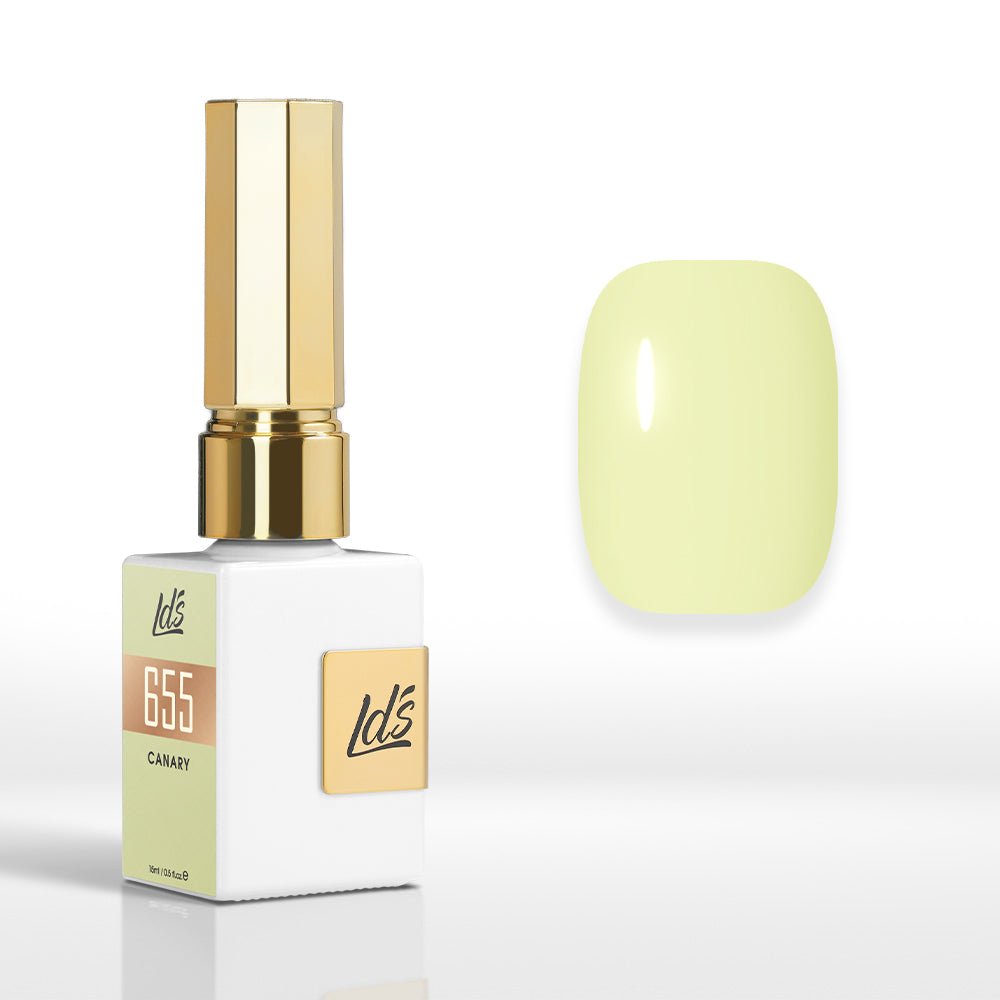 LDS Color Craze Gel Nail Polish - 655 Canary - 0.5oz - DTK Nail Supply