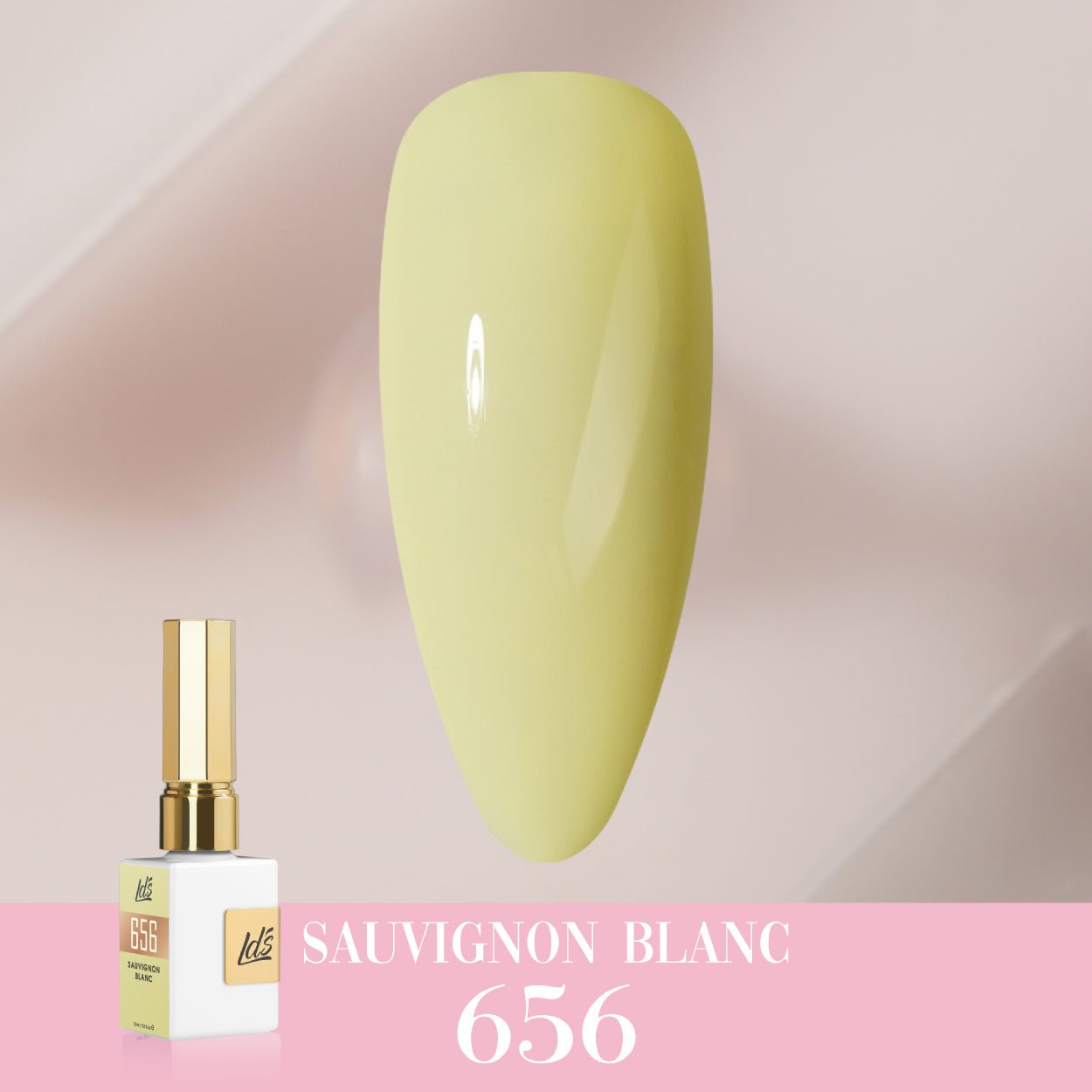 LDS Color Craze Gel Nail Polish - 656 Sauvignon Blanc - 0.5oz - DTK Nail Supply