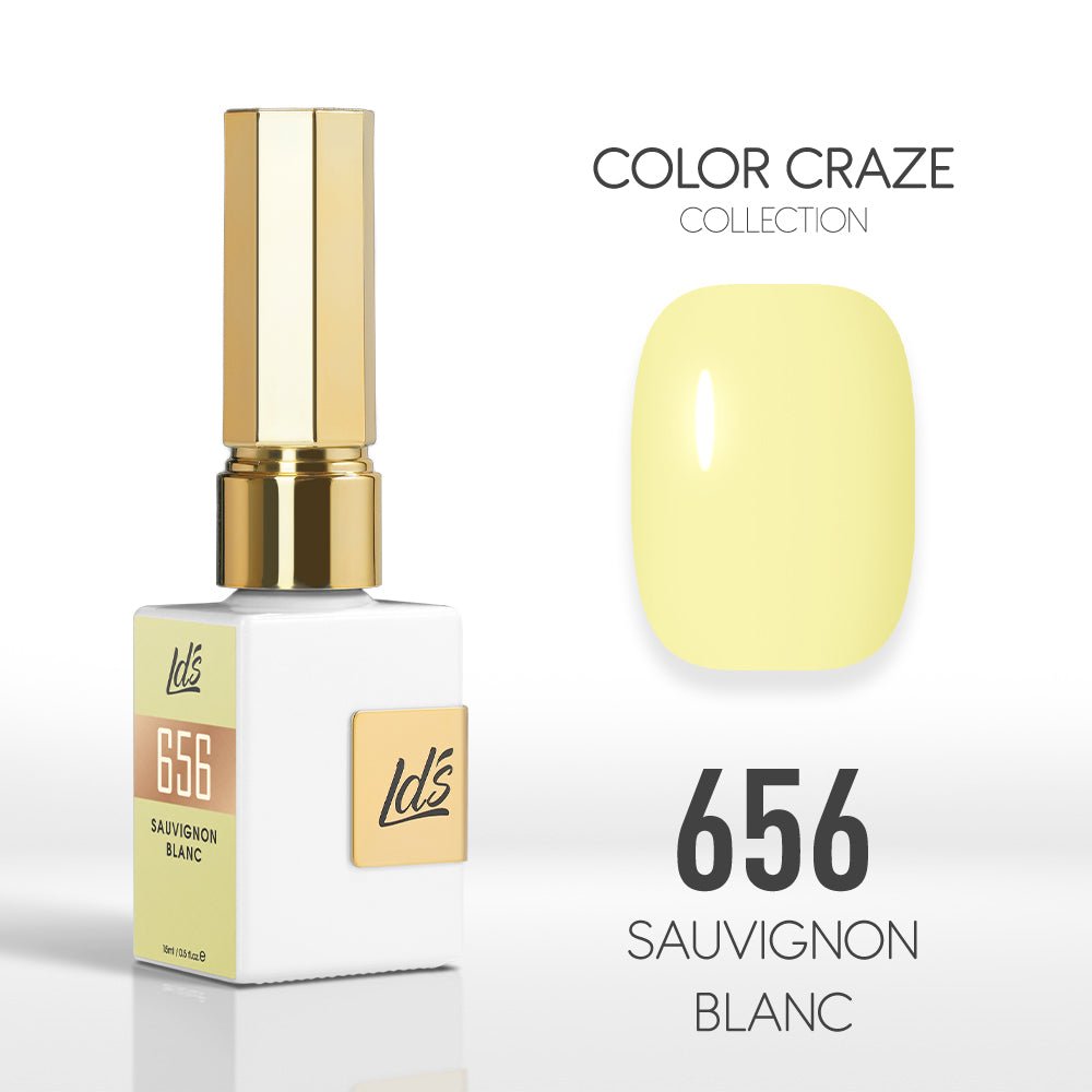 LDS Color Craze Gel Nail Polish - 656 Sauvignon Blanc - 0.5oz - DTK Nail Supply