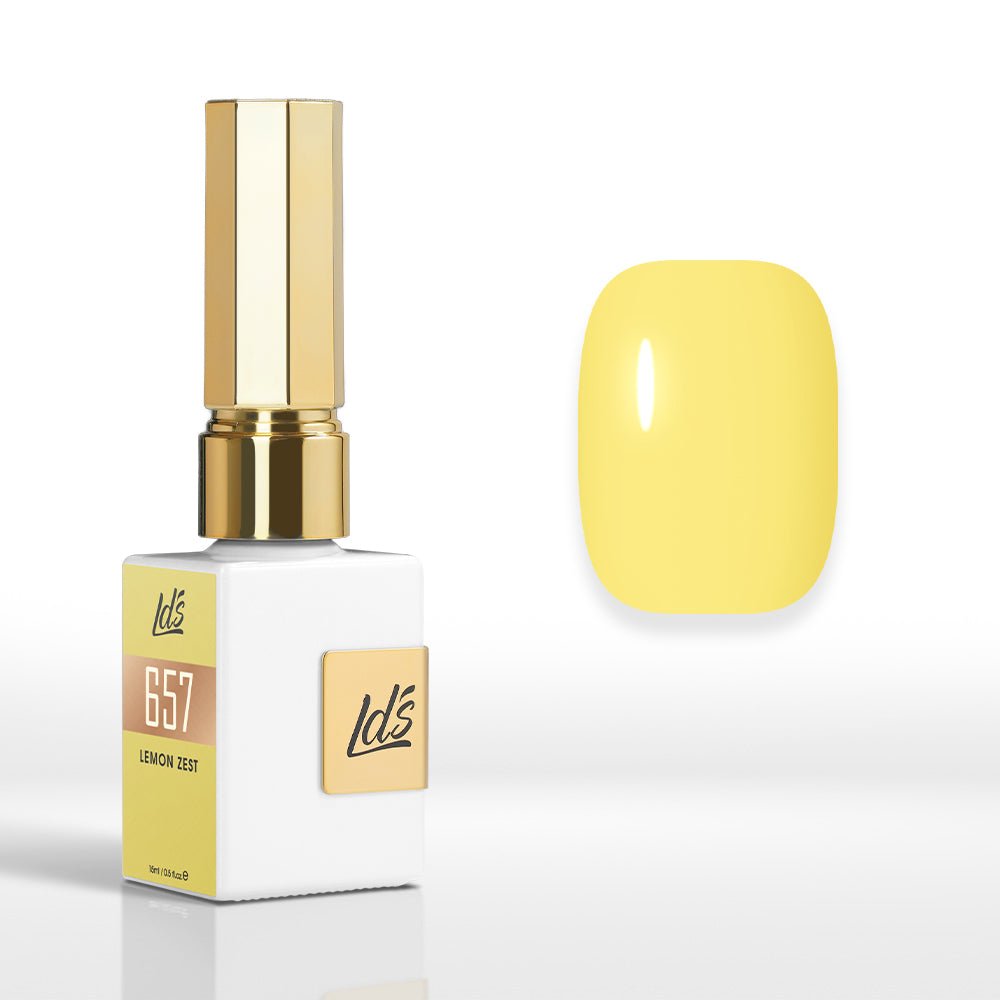 LDS Color Craze Gel Nail Polish - 657 Lemon Zest - 0.5oz - DTK Nail Supply