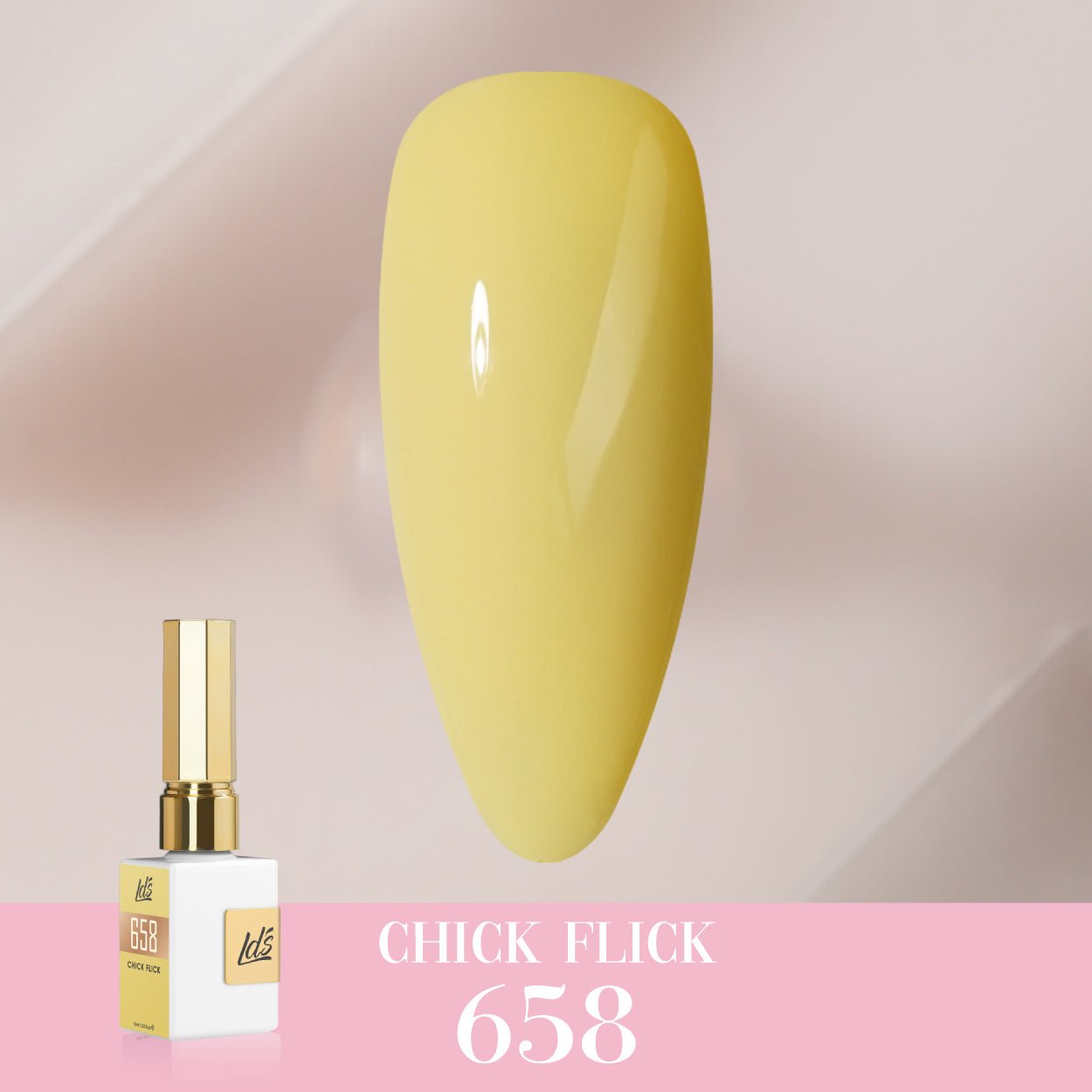 LDS Color Craze Gel Nail Polish - 658 Chick Flick - 0.5oz - DTK Nail Supply