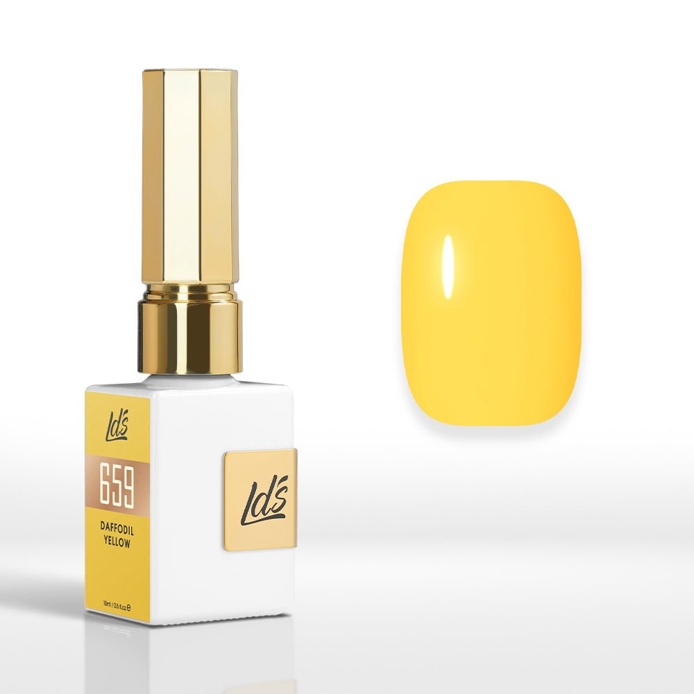 LDS Color Craze Gel Nail Polish - 659 Daffodil Yellow - 0.5oz - DTK Nail Supply