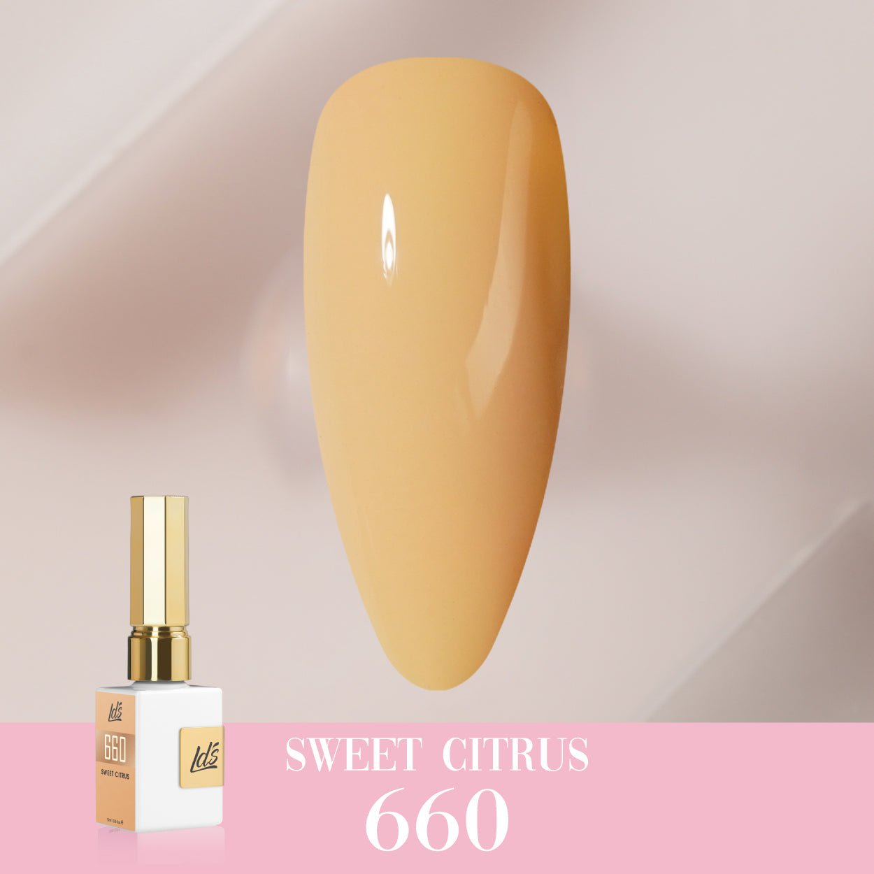 LDS Color Craze Gel Nail Polish - 660 Sweet Citrus - 0.5oz - DTK Nail Supply