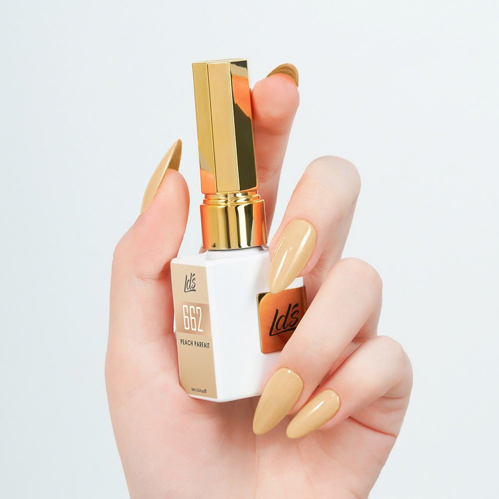 LDS Color Craze Gel Nail Polish - 662 Peach Parfait - 0.5oz - DTK Nail Supply
