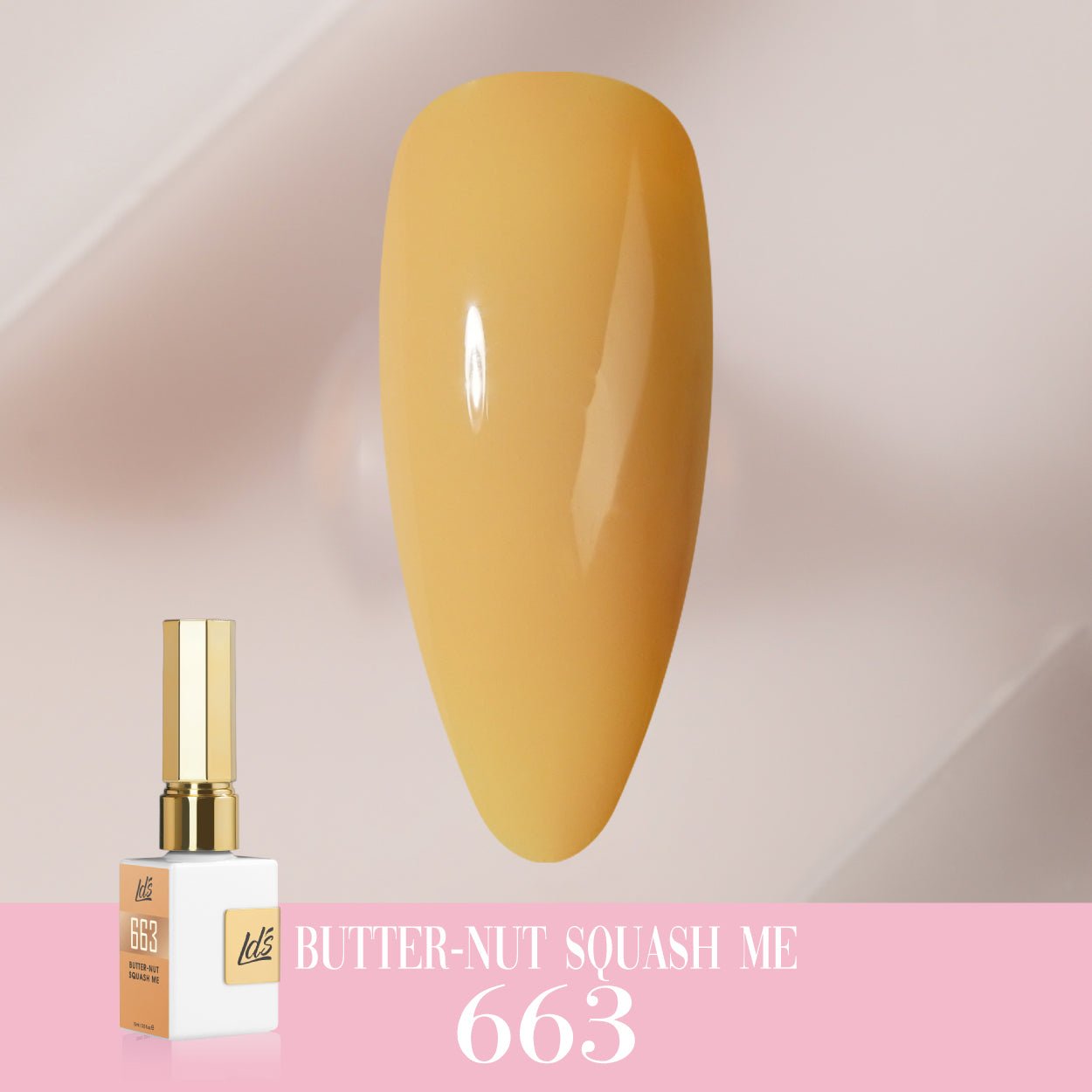 LDS Color Craze Gel Nail Polish - 663 Butter - nut Squash Me - 0.5oz - DTK Nail Supply