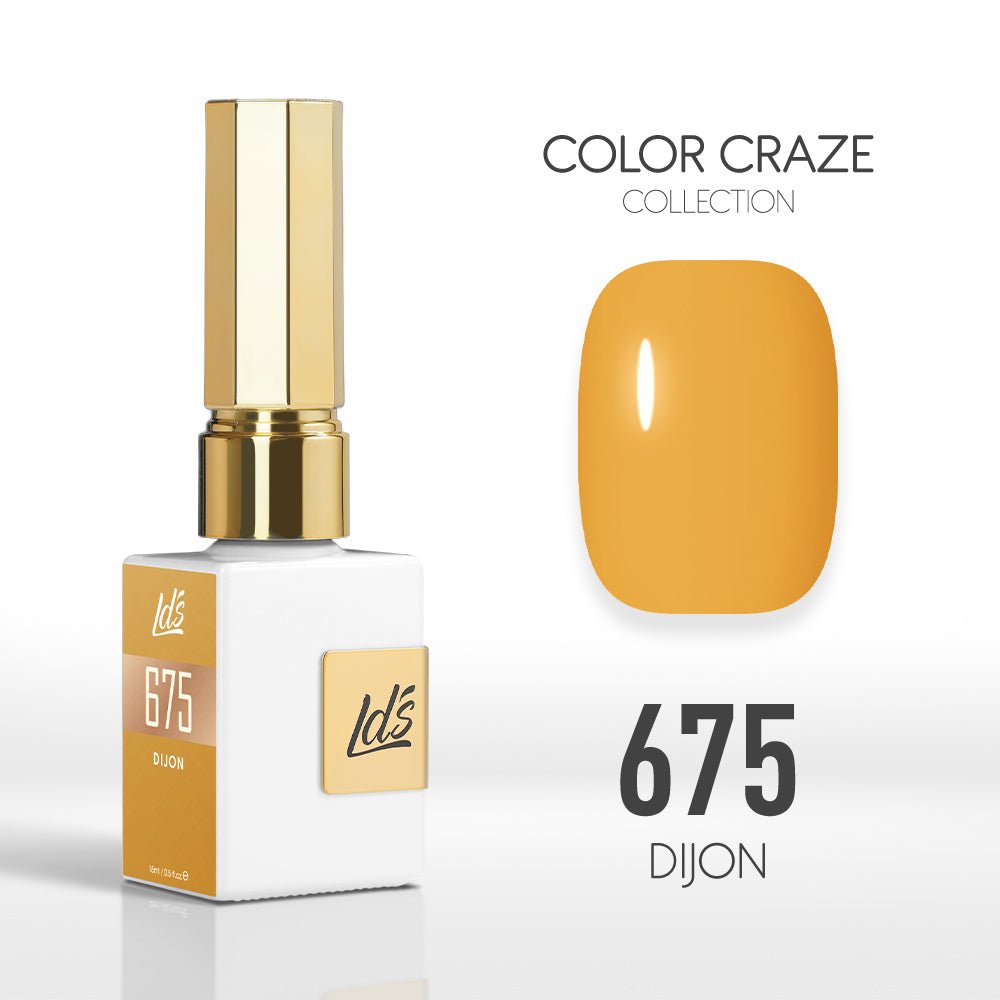 LDS Color Craze Gel Nail Polish - 675 Dijon - 0.5oz - DTK Nail Supply