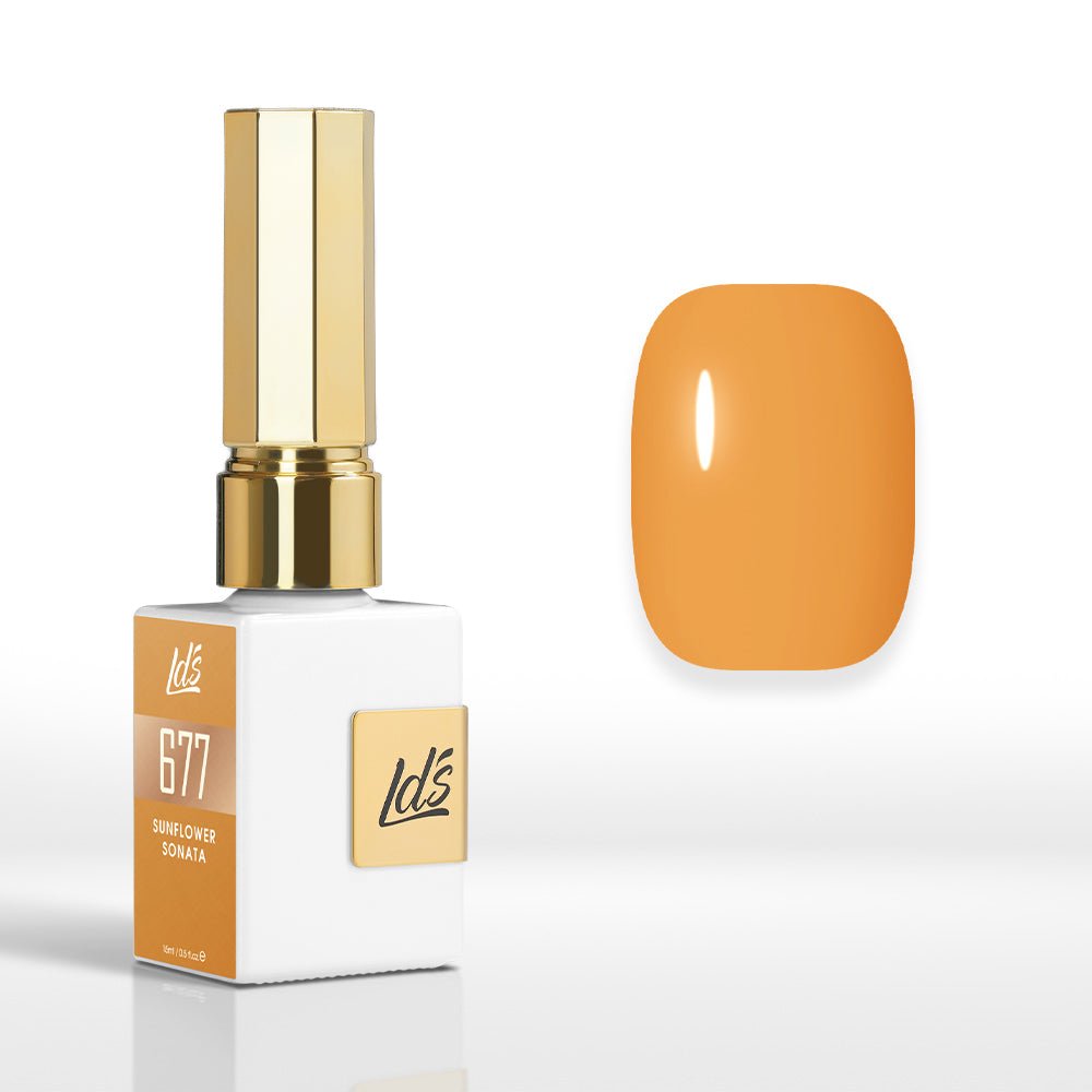 LDS Color Craze Gel Nail Polish - 677 Sunflower Sonata - 0.5oz - DTK Nail Supply