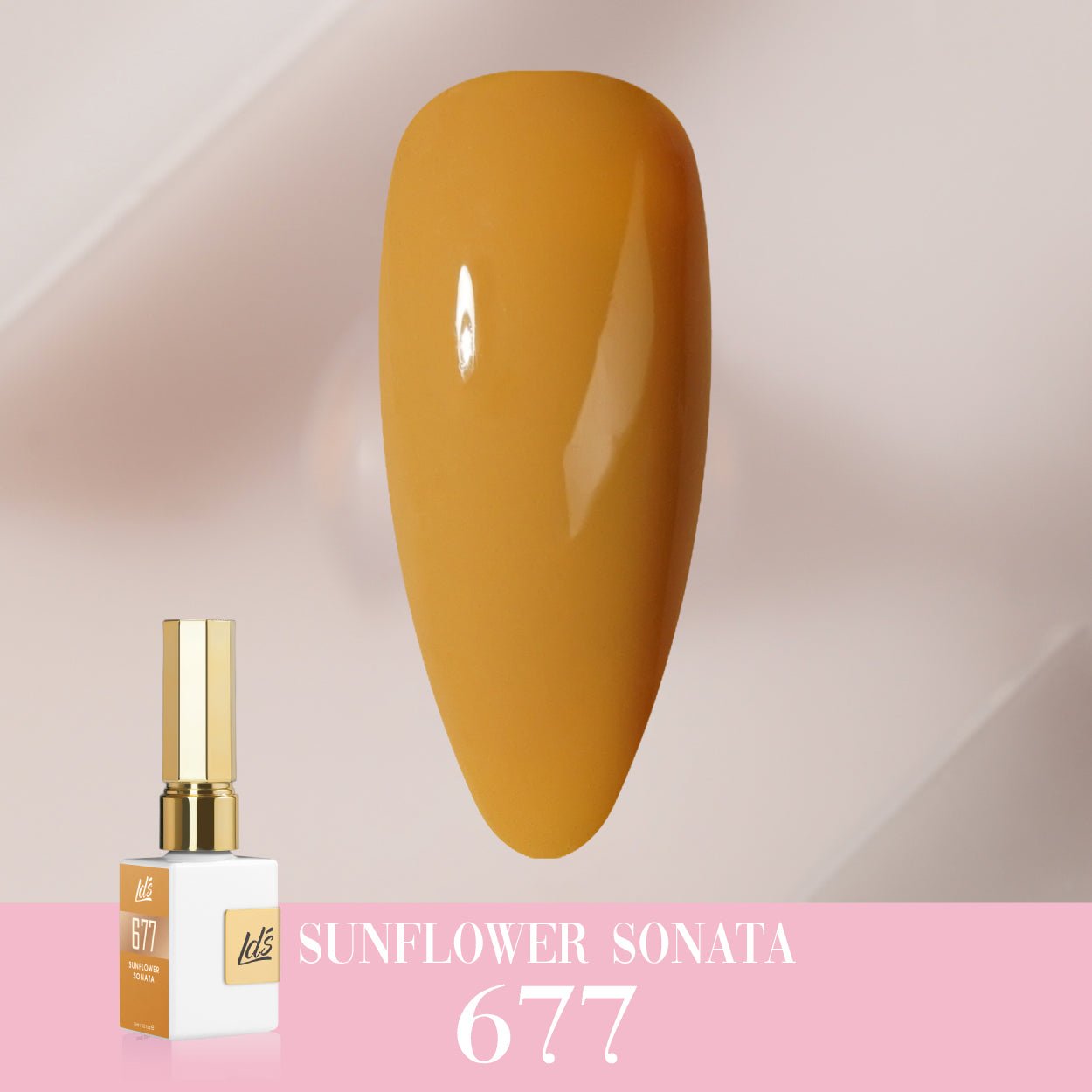 LDS Color Craze Gel Nail Polish - 677 Sunflower Sonata - 0.5oz - DTK Nail Supply