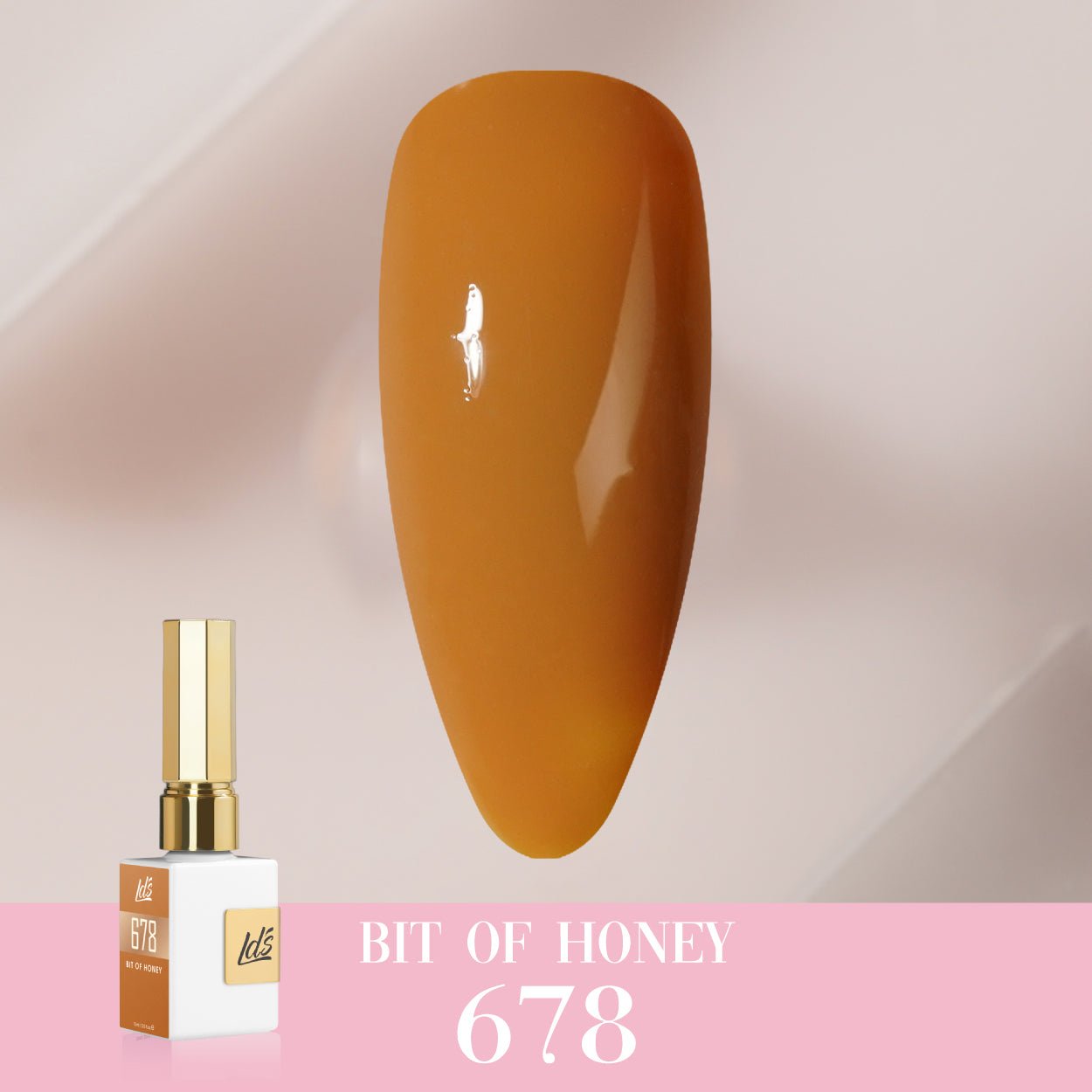 LDS Color Craze Gel Nail Polish - 678 Bit of Honey - 0.5oz - DTK Nail Supply