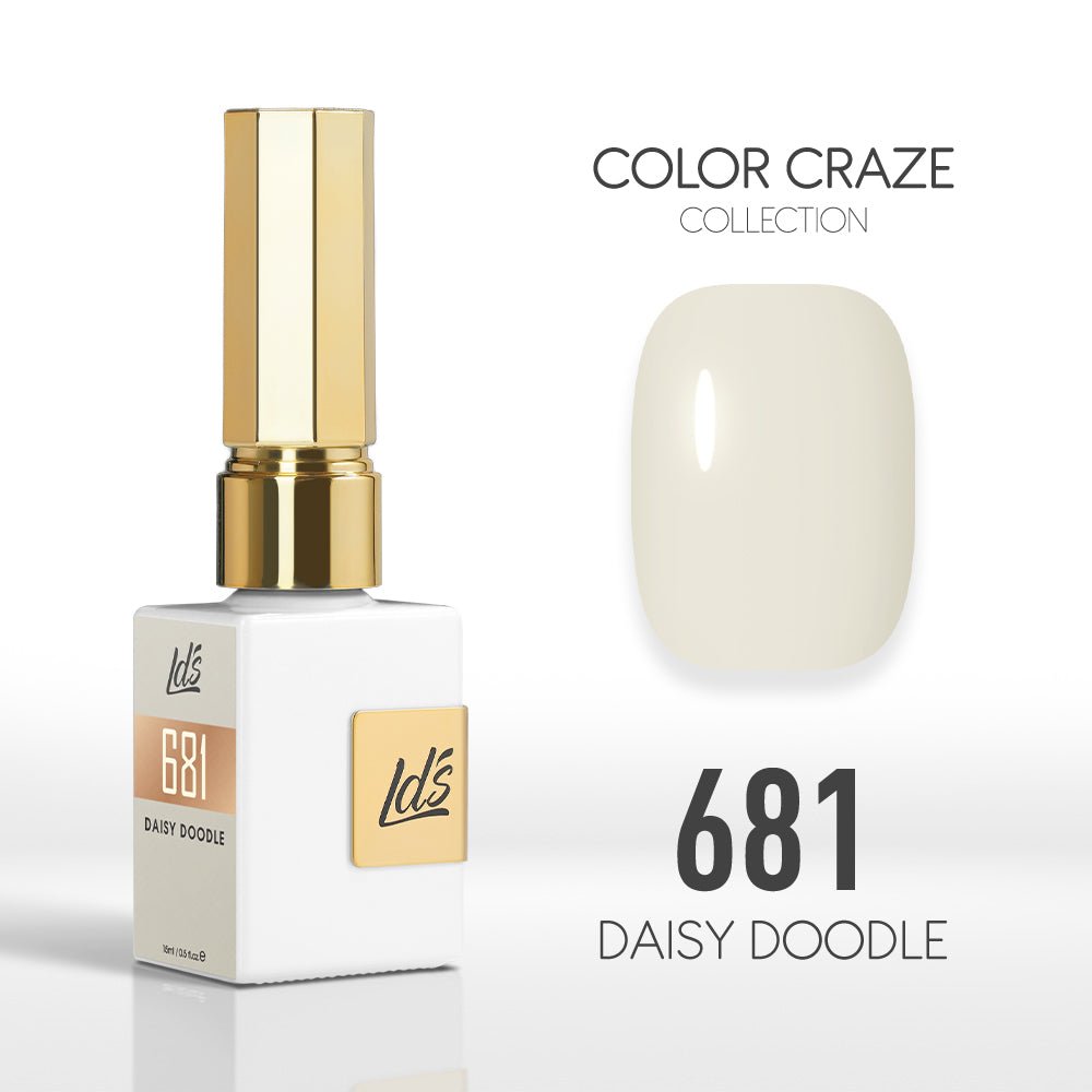 LDS Color Craze Gel Nail Polish - 681 Daisy Doodle - 0.5oz - DTK Nail Supply