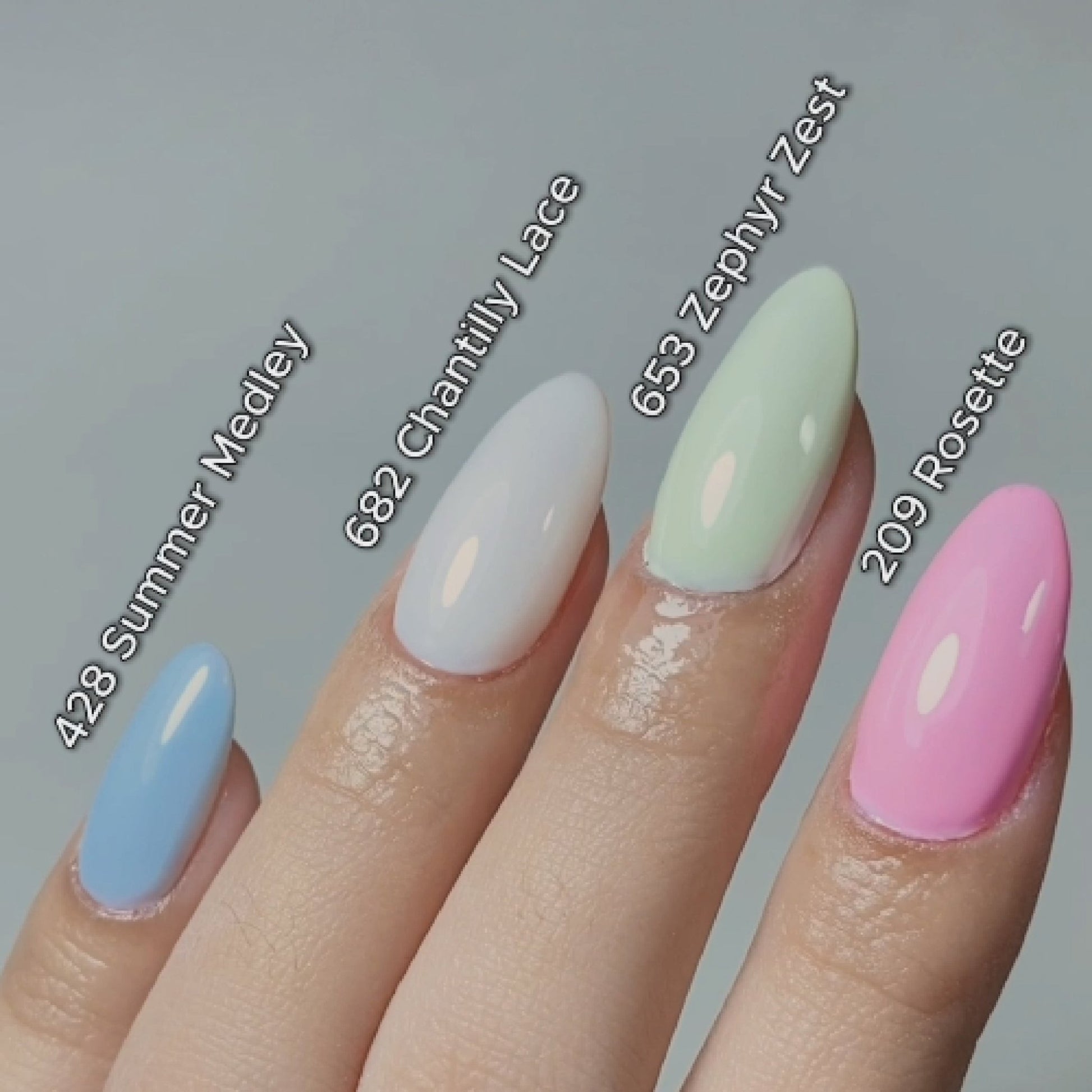 LDS Color Craze Gel Nail Polish - 682 Chantilly Lace - 0.5oz - DTK Nail Supply
