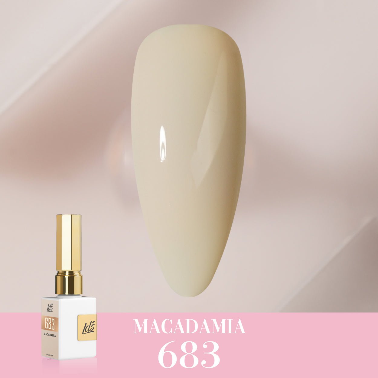 LDS Color Craze Gel Nail Polish - 683 Macadamia - 0.5oz - DTK Nail Supply