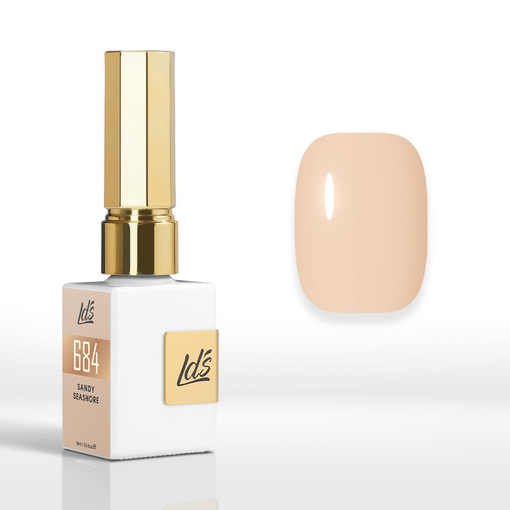 LDS Color Craze Gel Nail Polish - 684 Sandy Seashore - 0.5oz - DTK Nail Supply