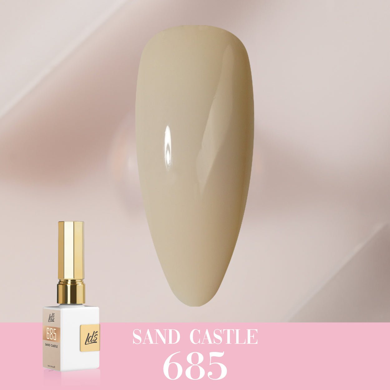 LDS Color Craze Gel Nail Polish - 685 Sand Castle - 0.5oz - DTK Nail Supply