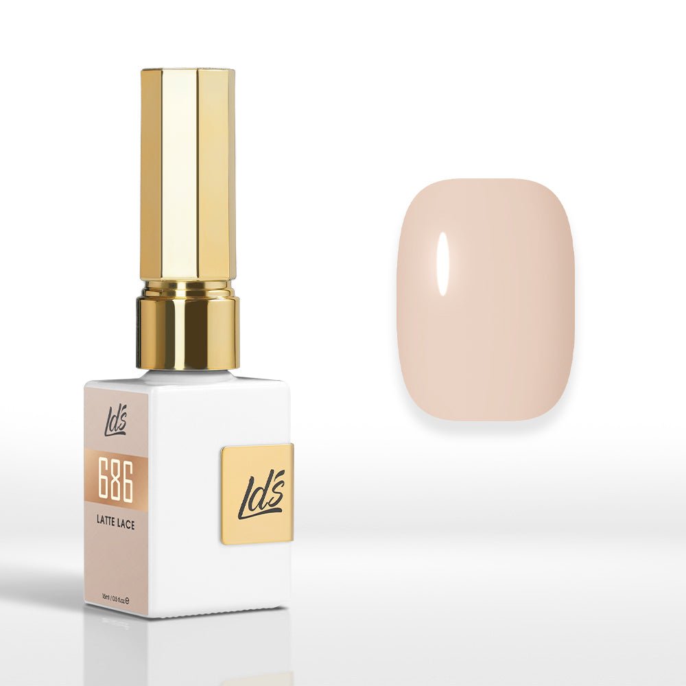 LDS Color Craze Gel Nail Polish - 686 Latte Lace - 0.5oz - DTK Nail Supply