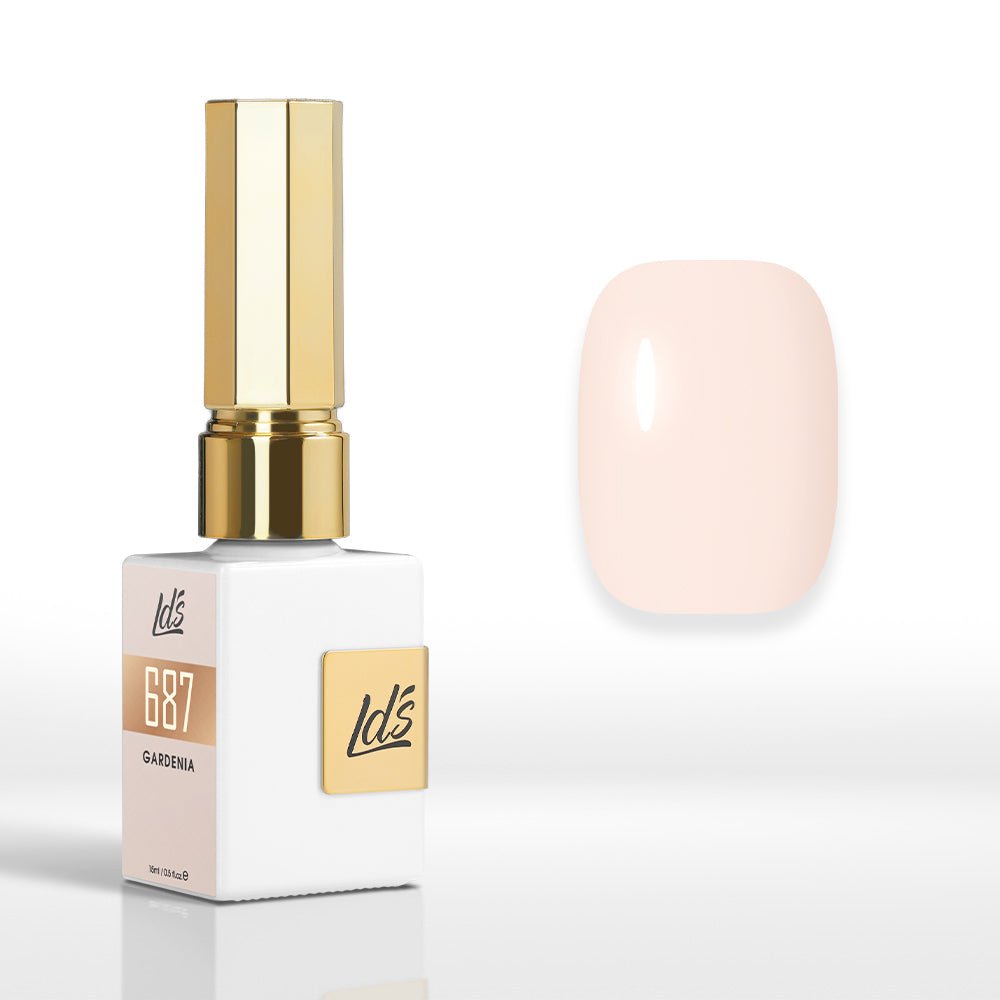 LDS Color Craze Gel Nail Polish - 687 Gardenia - 0.5oz - DTK Nail Supply