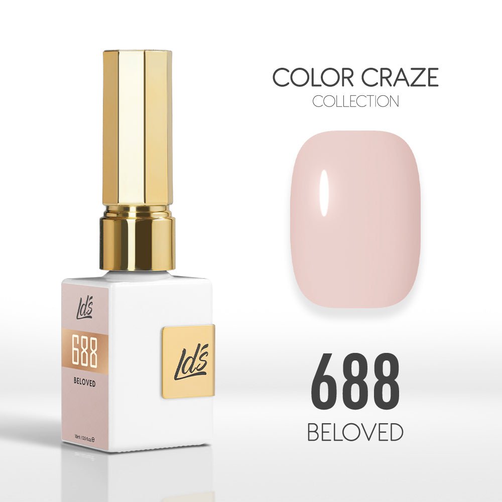 LDS Color Craze Gel Nail Polish - 688 Beloved - 0.5oz - DTK Nail Supply