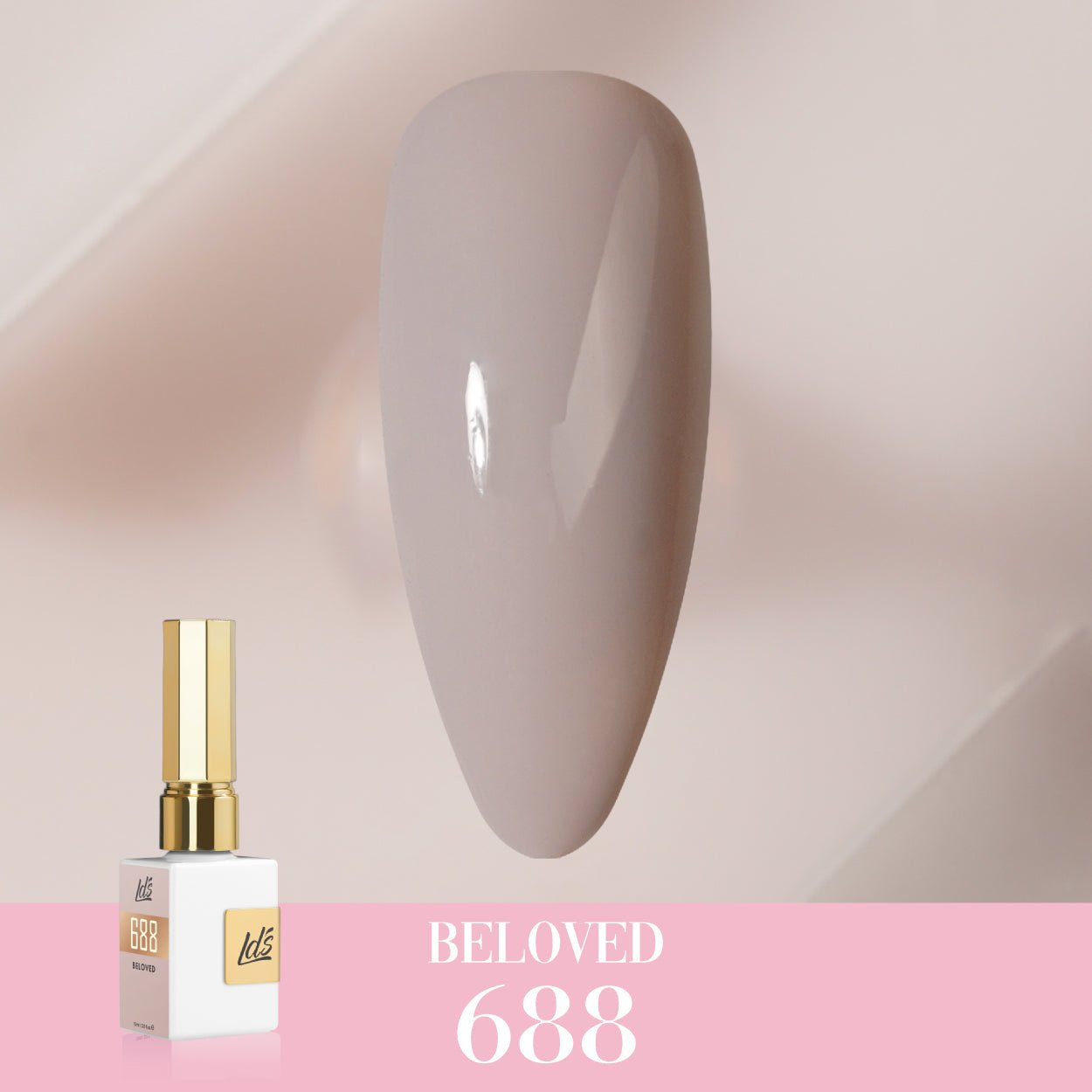 LDS Color Craze Gel Nail Polish - 688 Beloved - 0.5oz - DTK Nail Supply