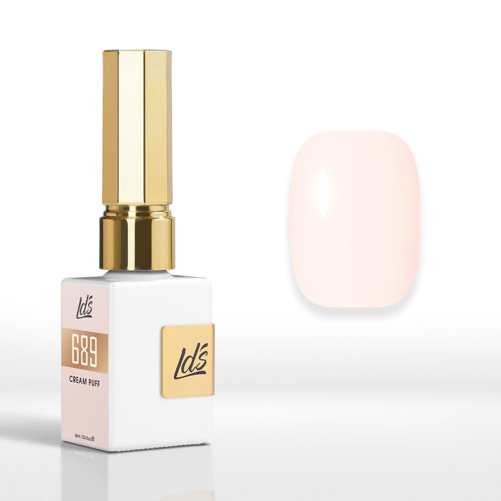 LDS Color Craze Gel Nail Polish - 689 Cream Puff - 0.5oz - DTK Nail Supply