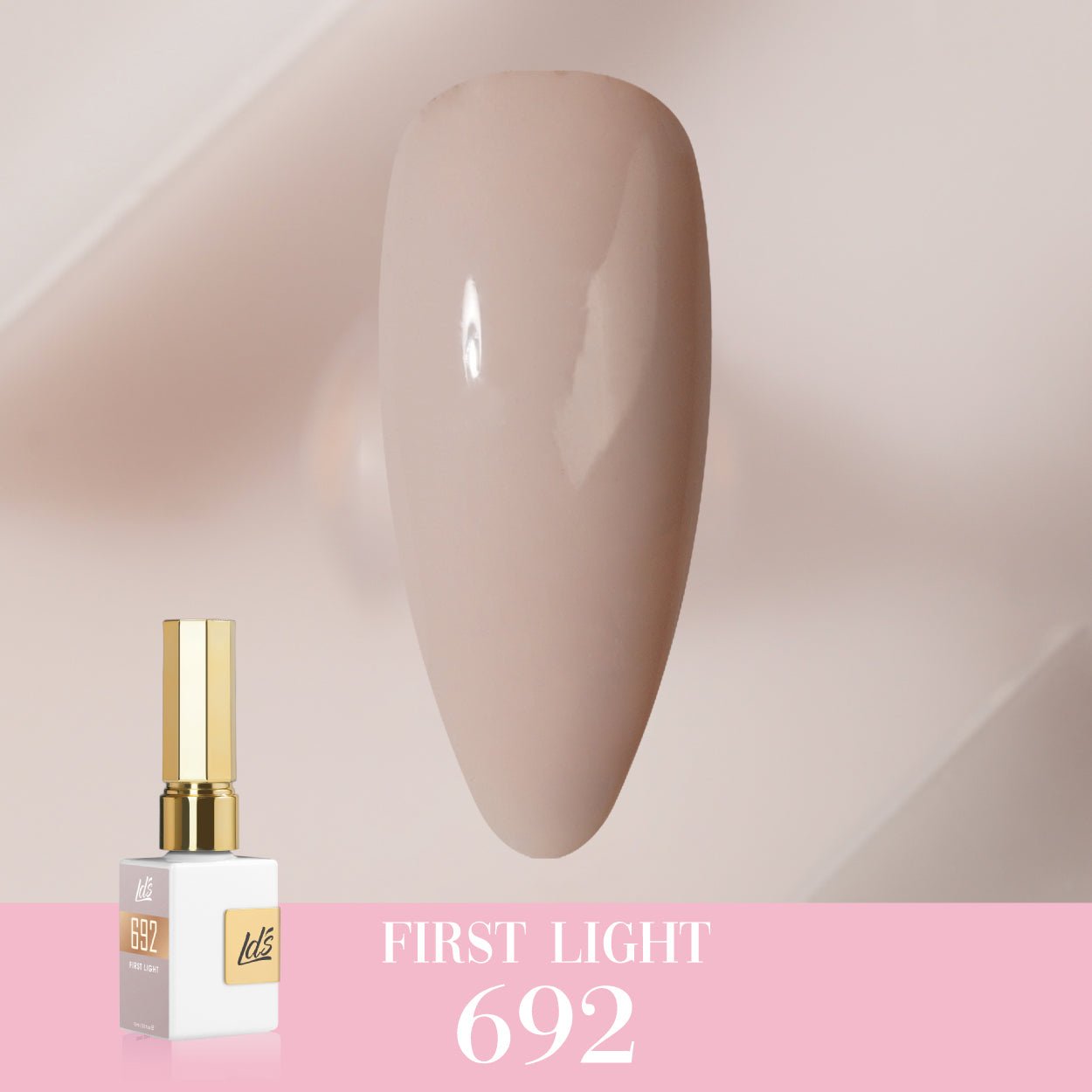 LDS Color Craze Gel Nail Polish - 692 First Light - 0.5oz - DTK Nail Supply