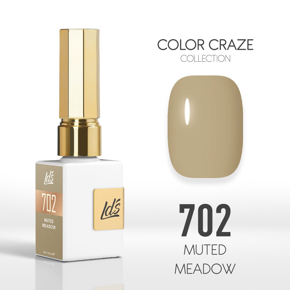 LDS Color Craze Gel Nail Polish - 702 Muted Meadow - 0.5oz - DTK Nail Supply