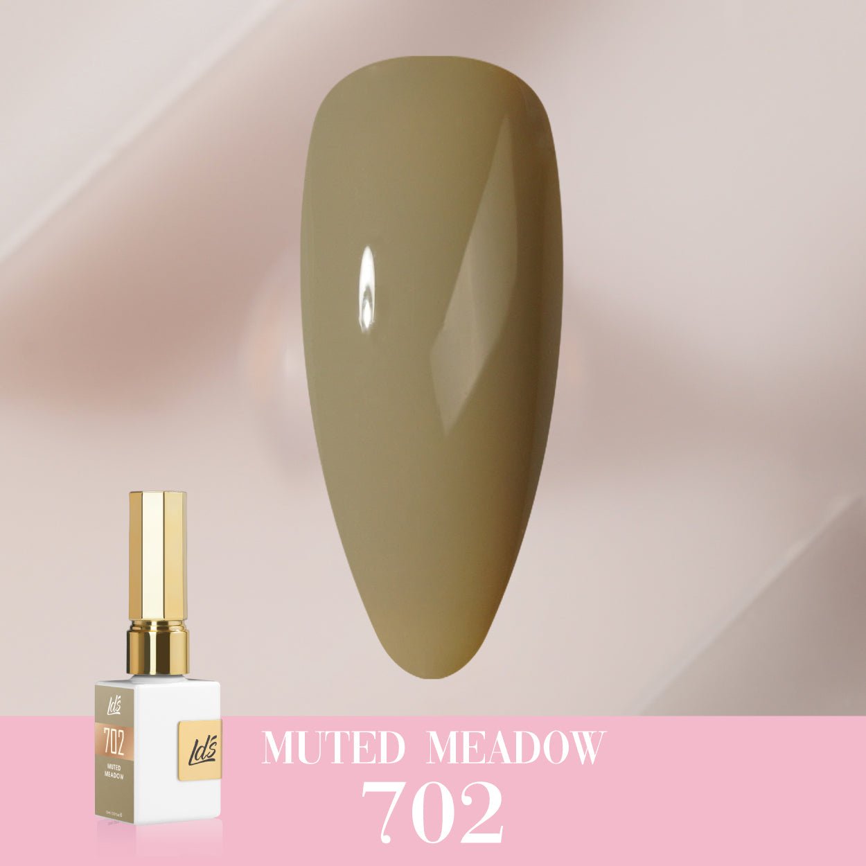 LDS Color Craze Gel Nail Polish - 702 Muted Meadow - 0.5oz - DTK Nail Supply