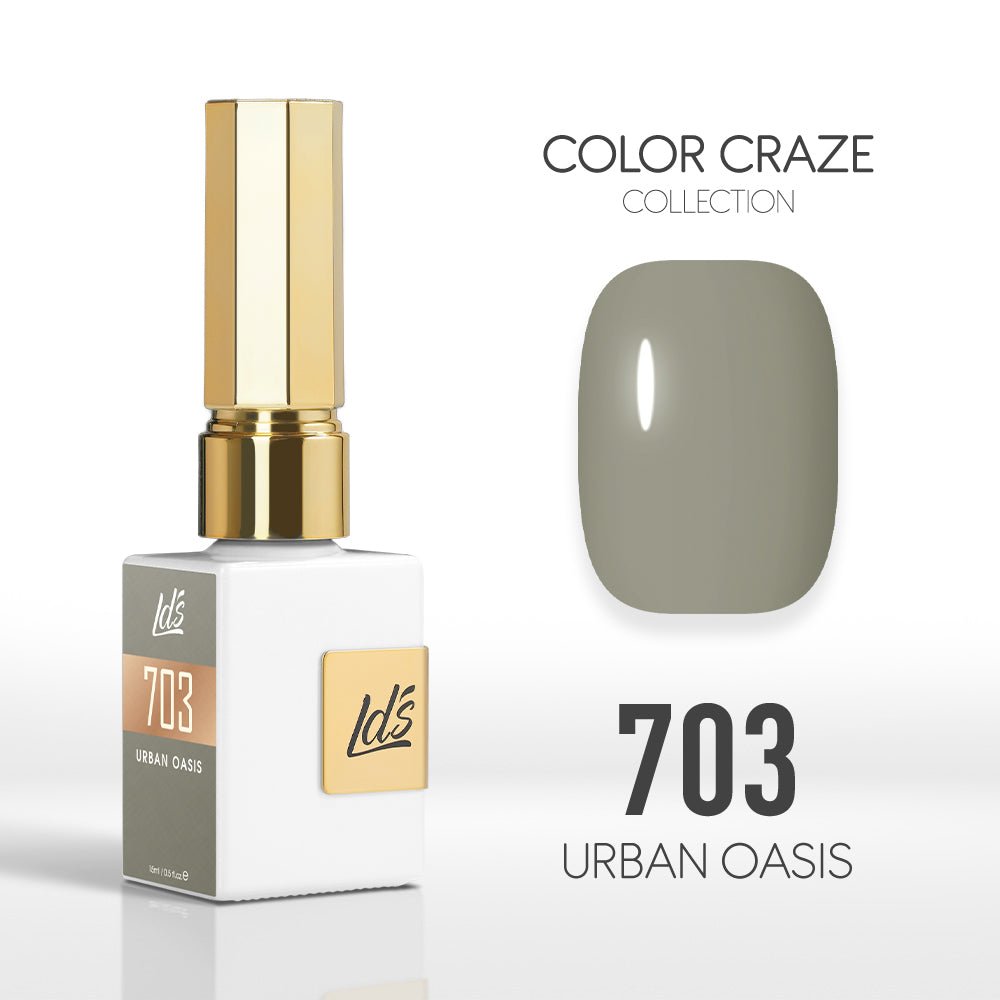 LDS Color Craze Gel Nail Polish - 703 Urban Oasis - 0.5oz - DTK Nail Supply