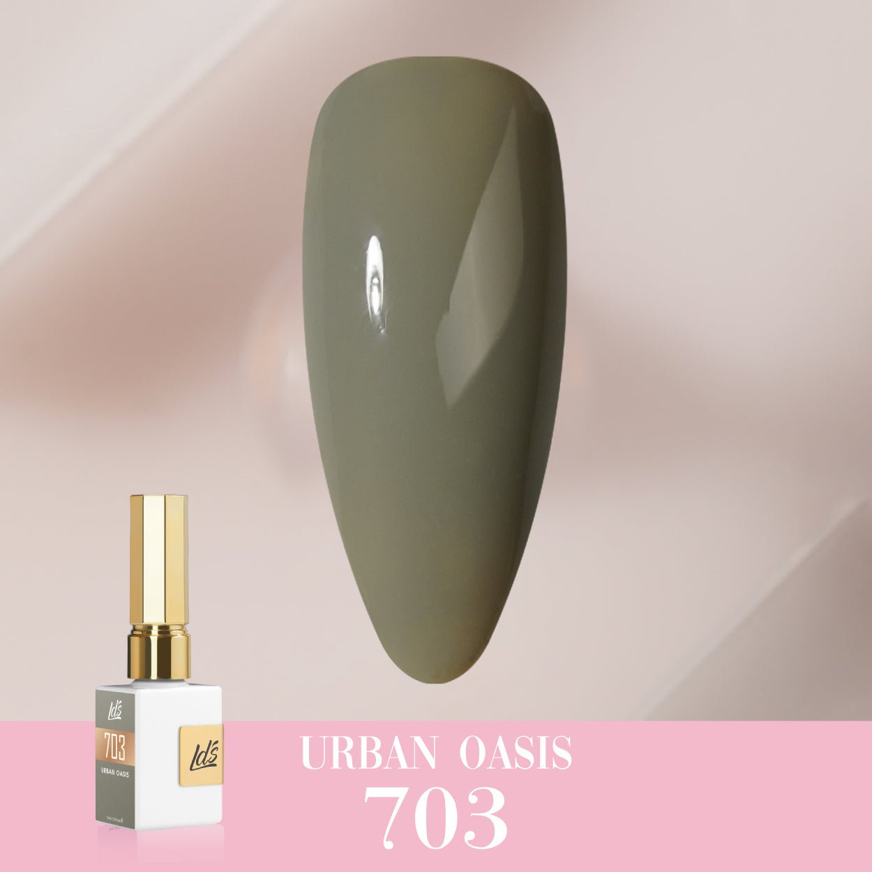 LDS Color Craze Gel Nail Polish - 703 Urban Oasis - 0.5oz - DTK Nail Supply