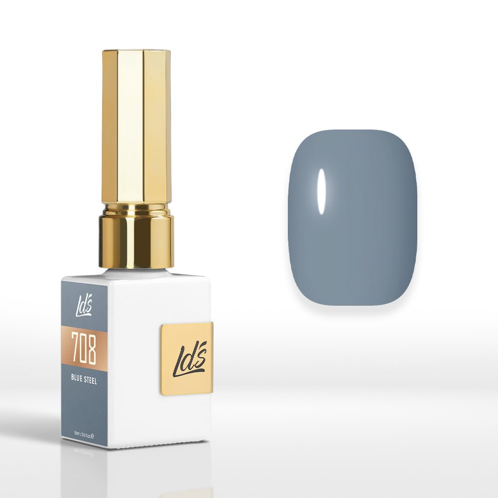 LDS Color Craze Gel Nail Polish - 708 Blue Steel - 0.5oz - DTK Nail Supply