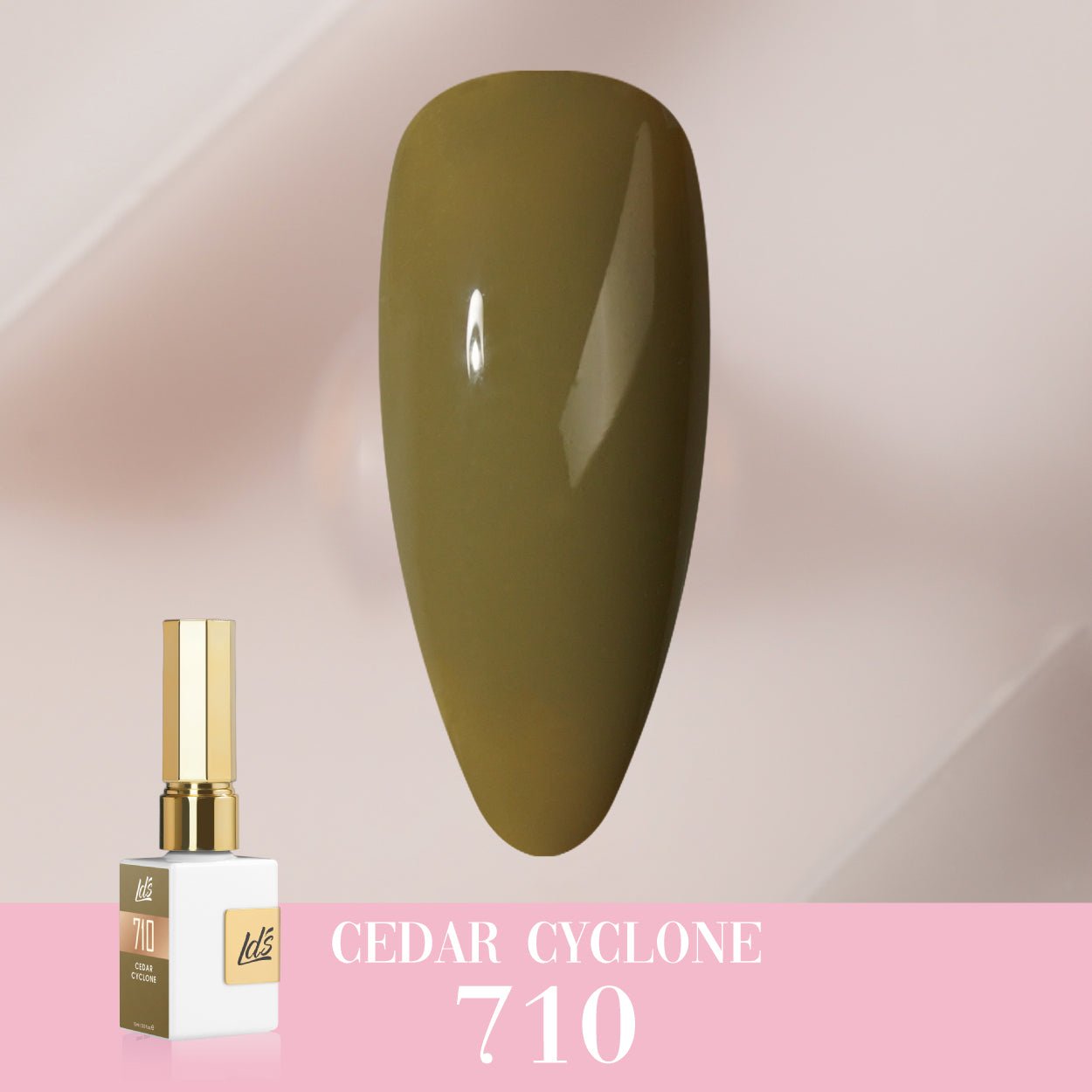 LDS Color Craze Gel Nail Polish - 710 Cedar Cyclone - 0.5oz - DTK Nail Supply