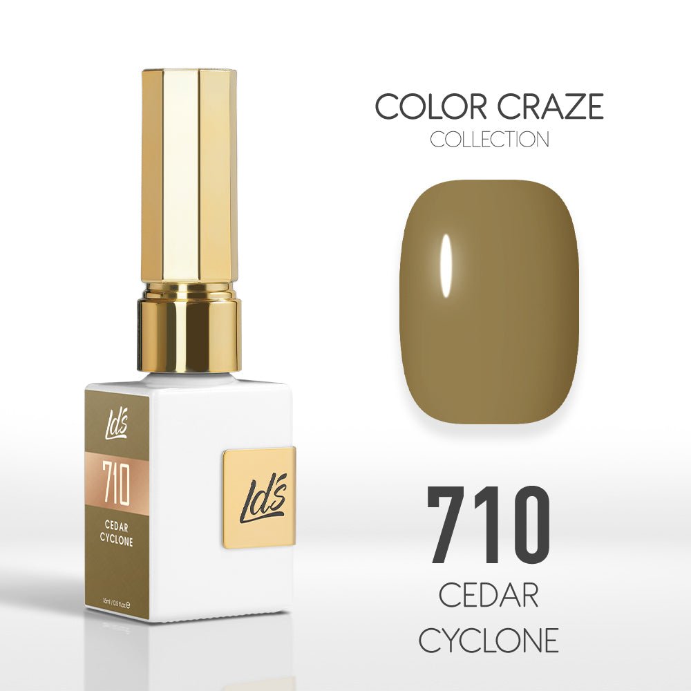 LDS Color Craze Gel Nail Polish - 710 Cedar Cyclone - 0.5oz - DTK Nail Supply
