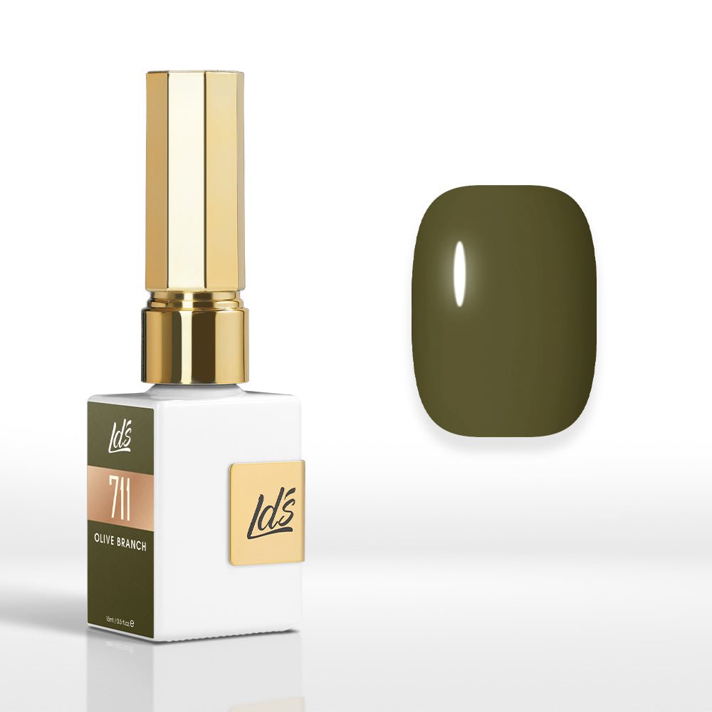 LDS Color Craze Gel Nail Polish - 711 Olive Branch - 0.5oz - DTK Nail Supply