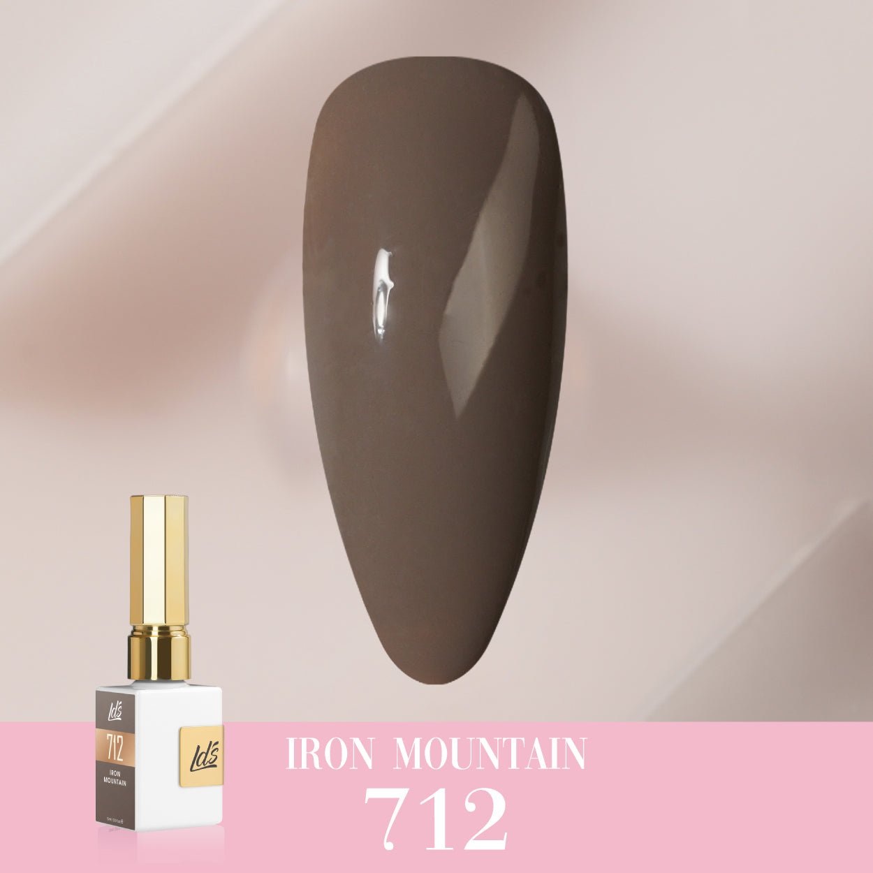 LDS Color Craze Gel Nail Polish - 712 Iron Mountain - 0.5oz - DTK Nail Supply