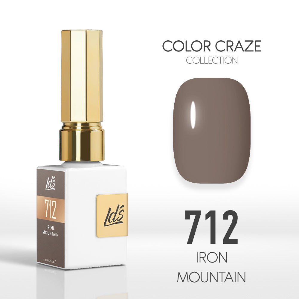 LDS Color Craze Gel Nail Polish - 712 Iron Mountain - 0.5oz - DTK Nail Supply