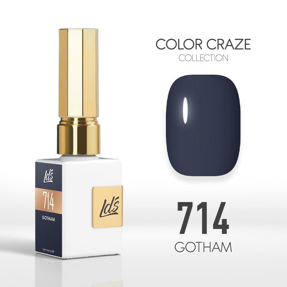 LDS Color Craze Gel Nail Polish - 714 Gotham - 0.5oz - DTK Nail Supply