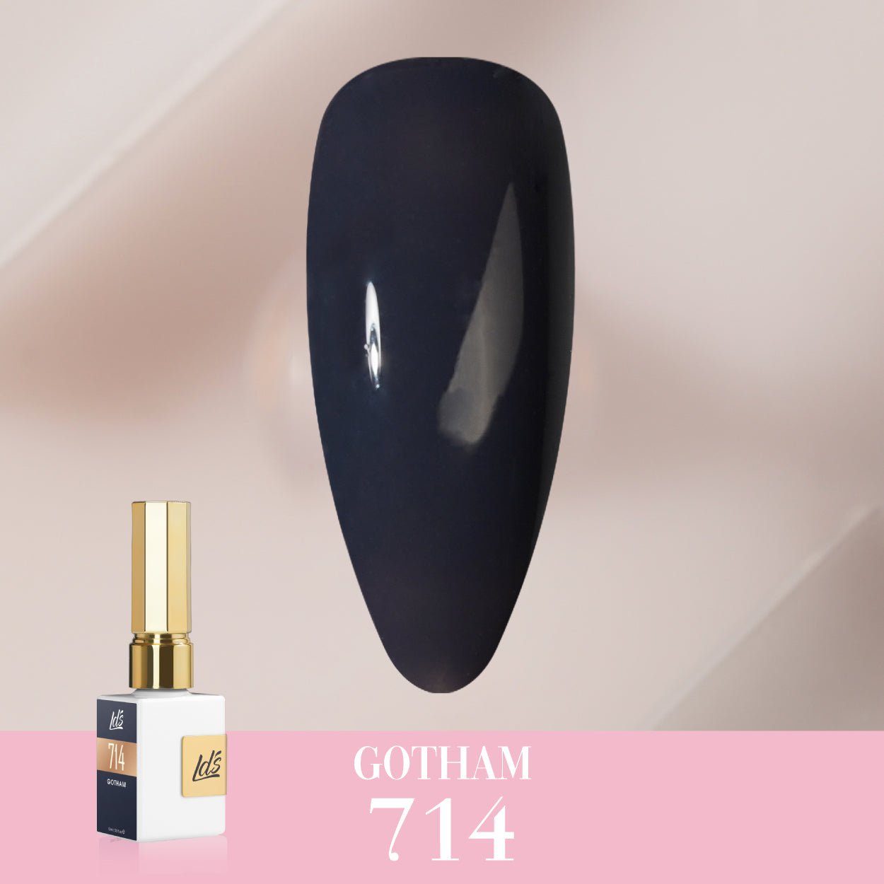 LDS Color Craze Gel Nail Polish - 714 Gotham - 0.5oz - DTK Nail Supply