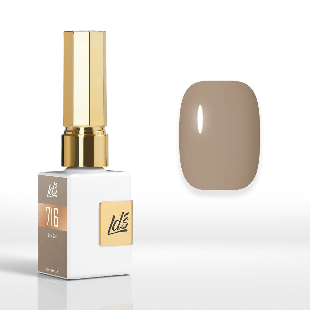 LDS Color Craze Gel Nail Polish - 716 Linen - 0.5oz - DTK Nail Supply