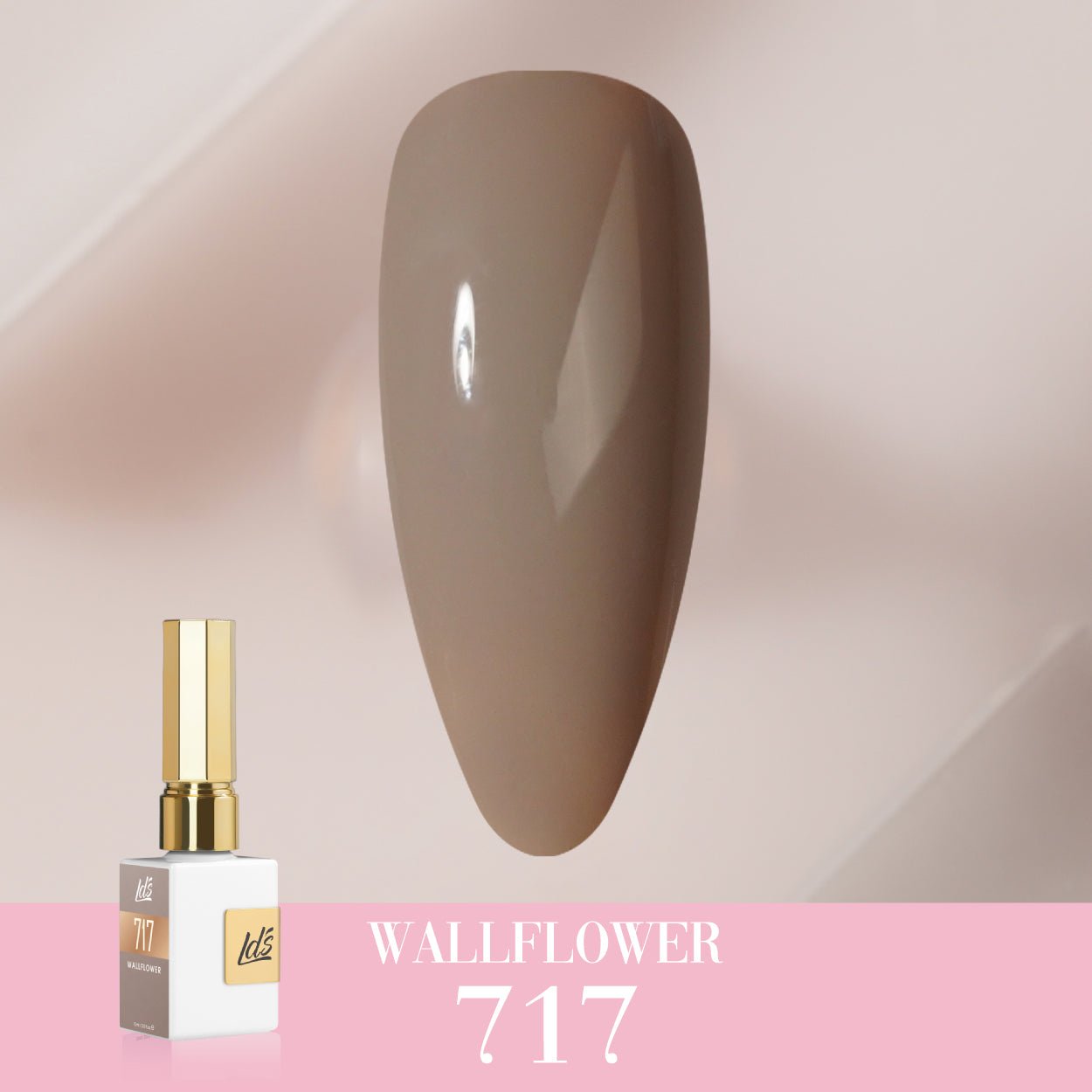 LDS Color Craze Gel Nail Polish - 717 Wallflower - 0.5oz - DTK Nail Supply