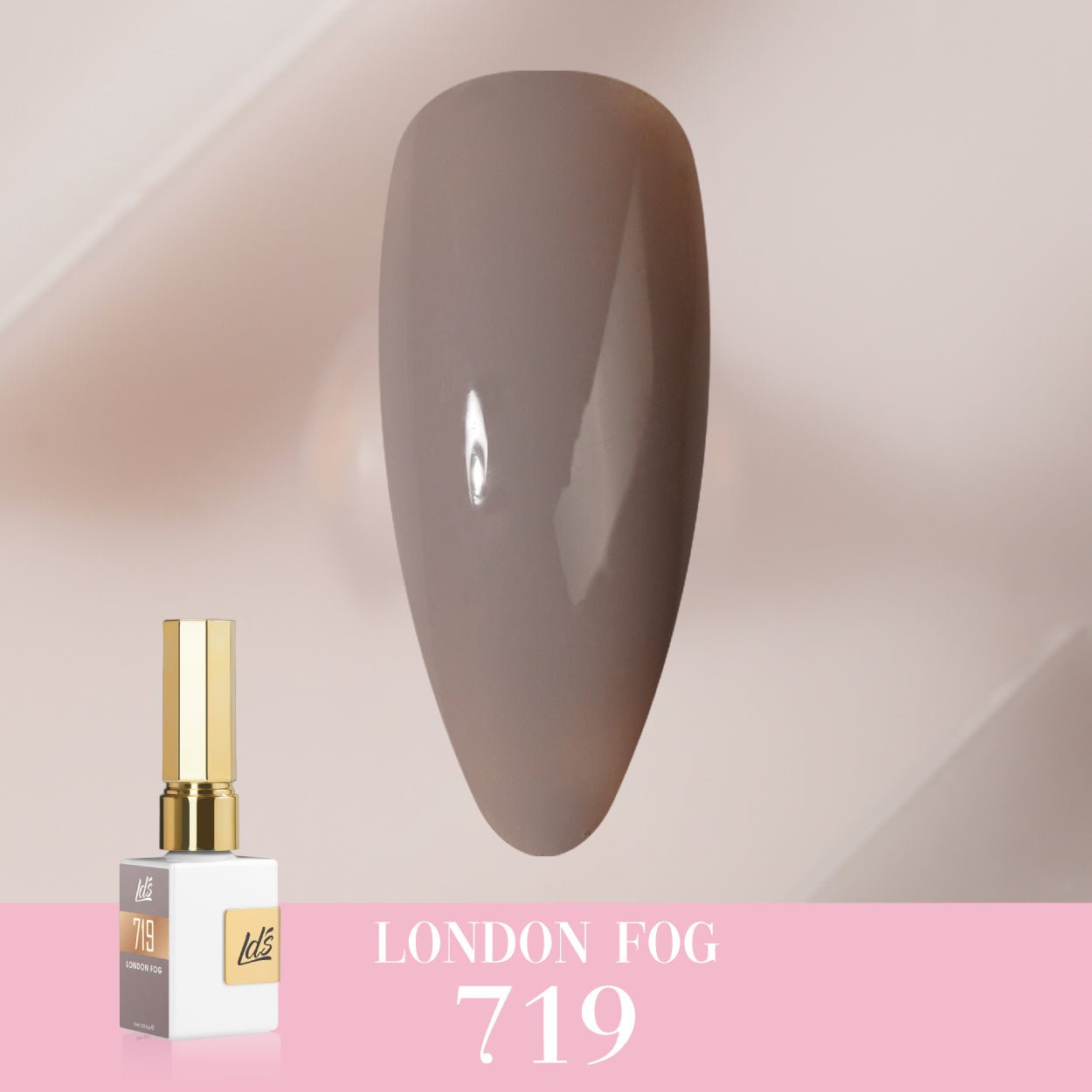 LDS Color Craze Gel Nail Polish - 719 London Fog - 0.5oz - DTK Nail Supply