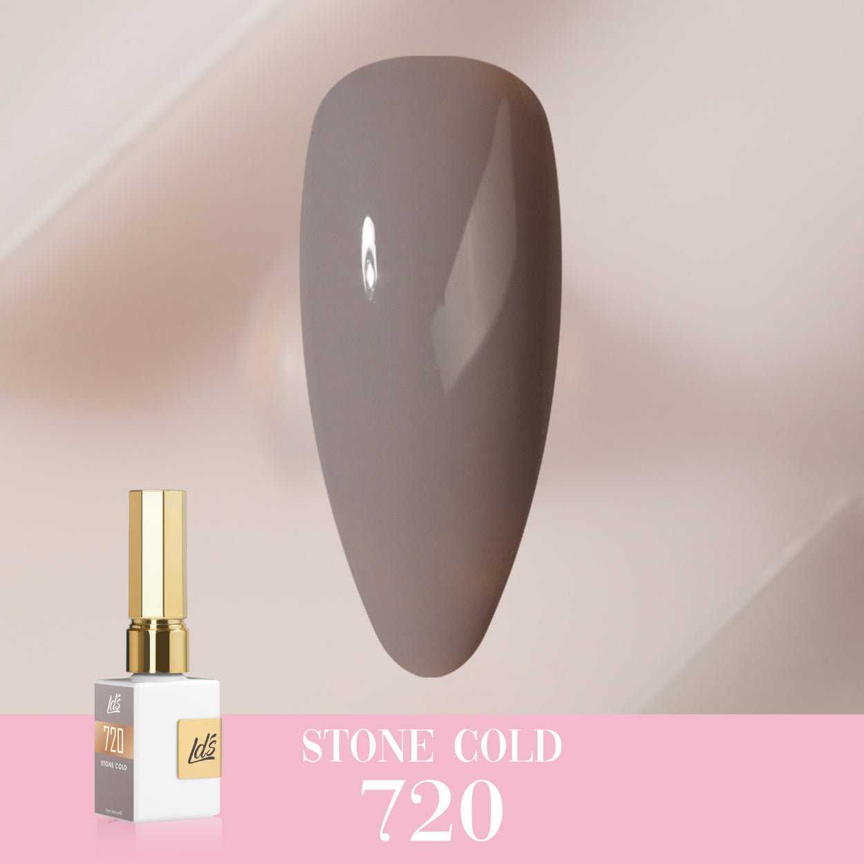 LDS Color Craze Gel Nail Polish - 720 Stone Cold - 0.5oz - DTK Nail Supply