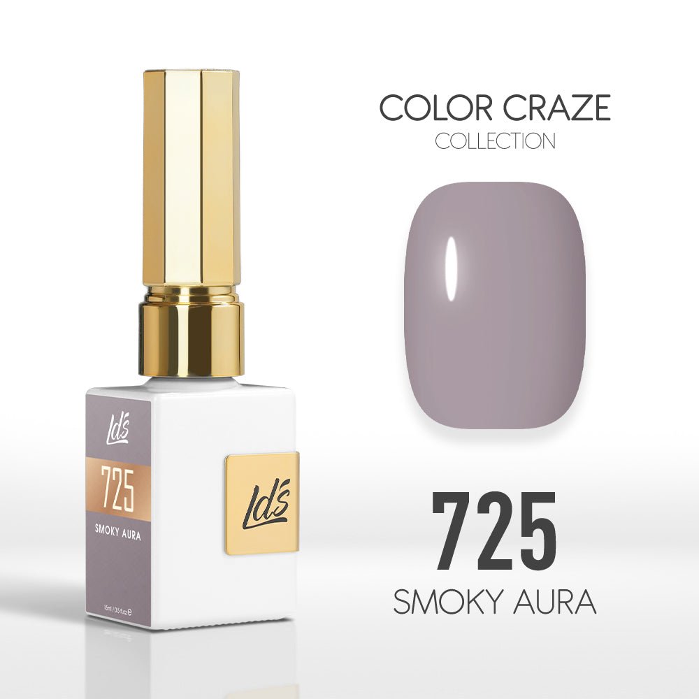 LDS Color Craze Gel Nail Polish - 725 Smoky Aura - 0.5oz - DTK Nail Supply
